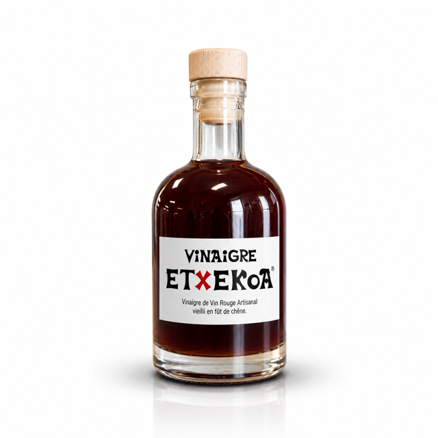 Vinaigre de Vin Rouge Artisanal Basque Bio revisité.