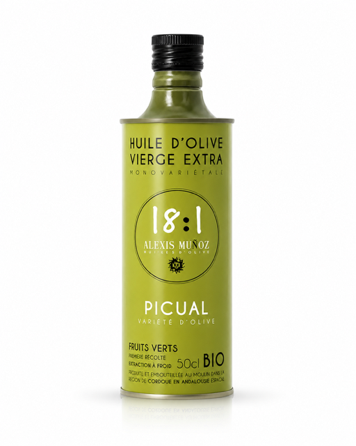 HUILE D'OLIVE VARIÉTÉ PICUAL CERTIFIÉE BIO - 50 cl