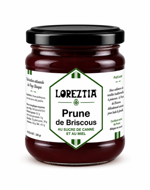 Confiture de Prune de Briscous - Fabrication au Pays Basque - 200 grs