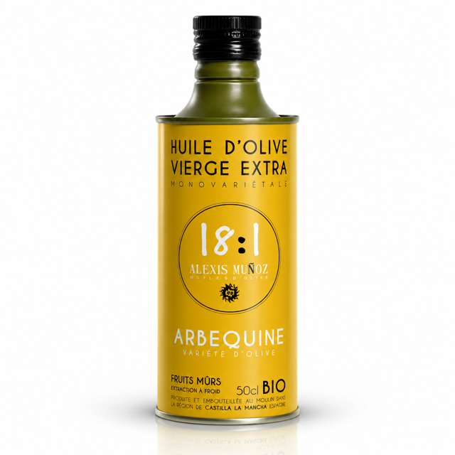 HUILE D'OLIVE VARIÉTÉ  ARBEQUINA CERTIFIÉE BIO