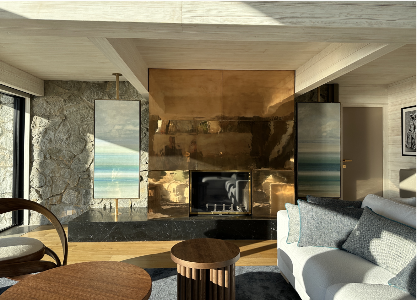 panneaux décoratifs recto-verso mineraux lac d'annecy