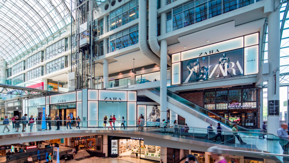 CF TORONTO EATON CENTRE. IMAGE: CADILLAD FAIRVIEW