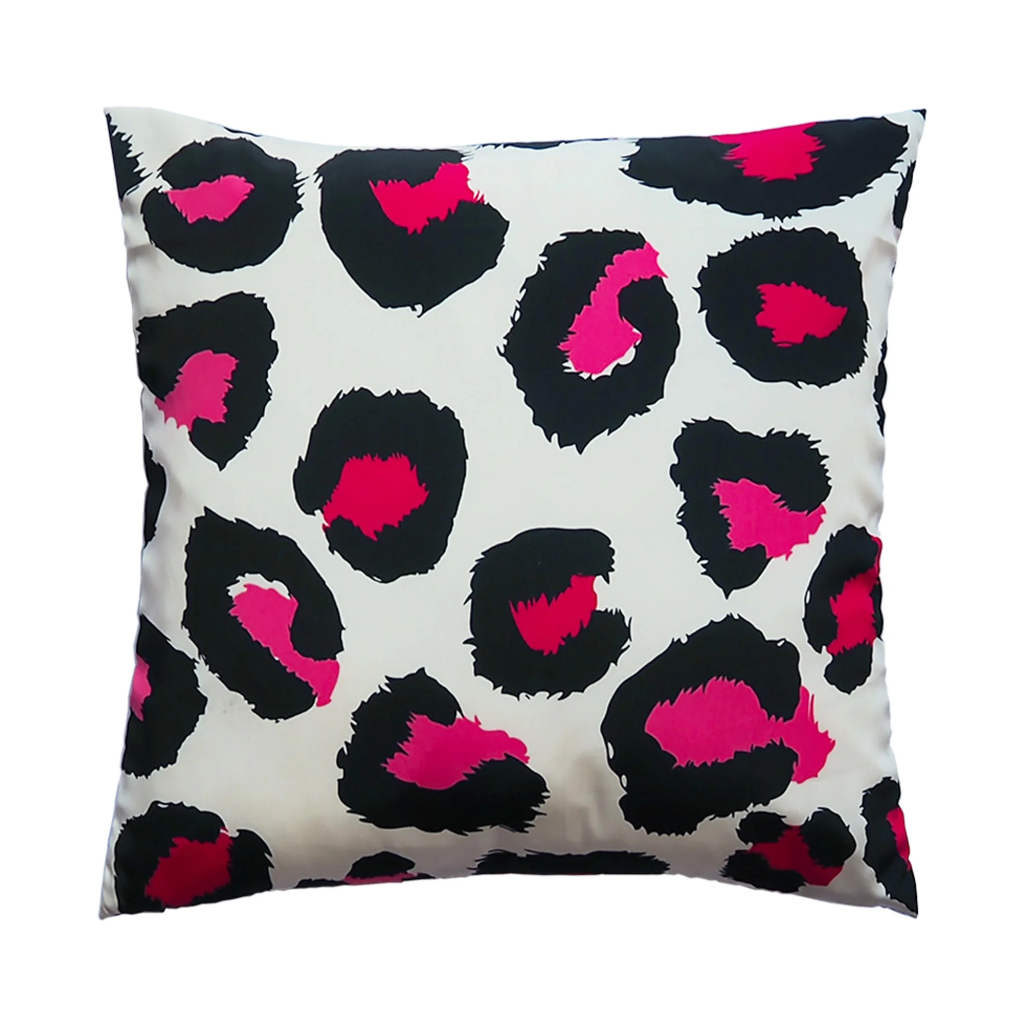 Pink Leopard Print Cushion Cover