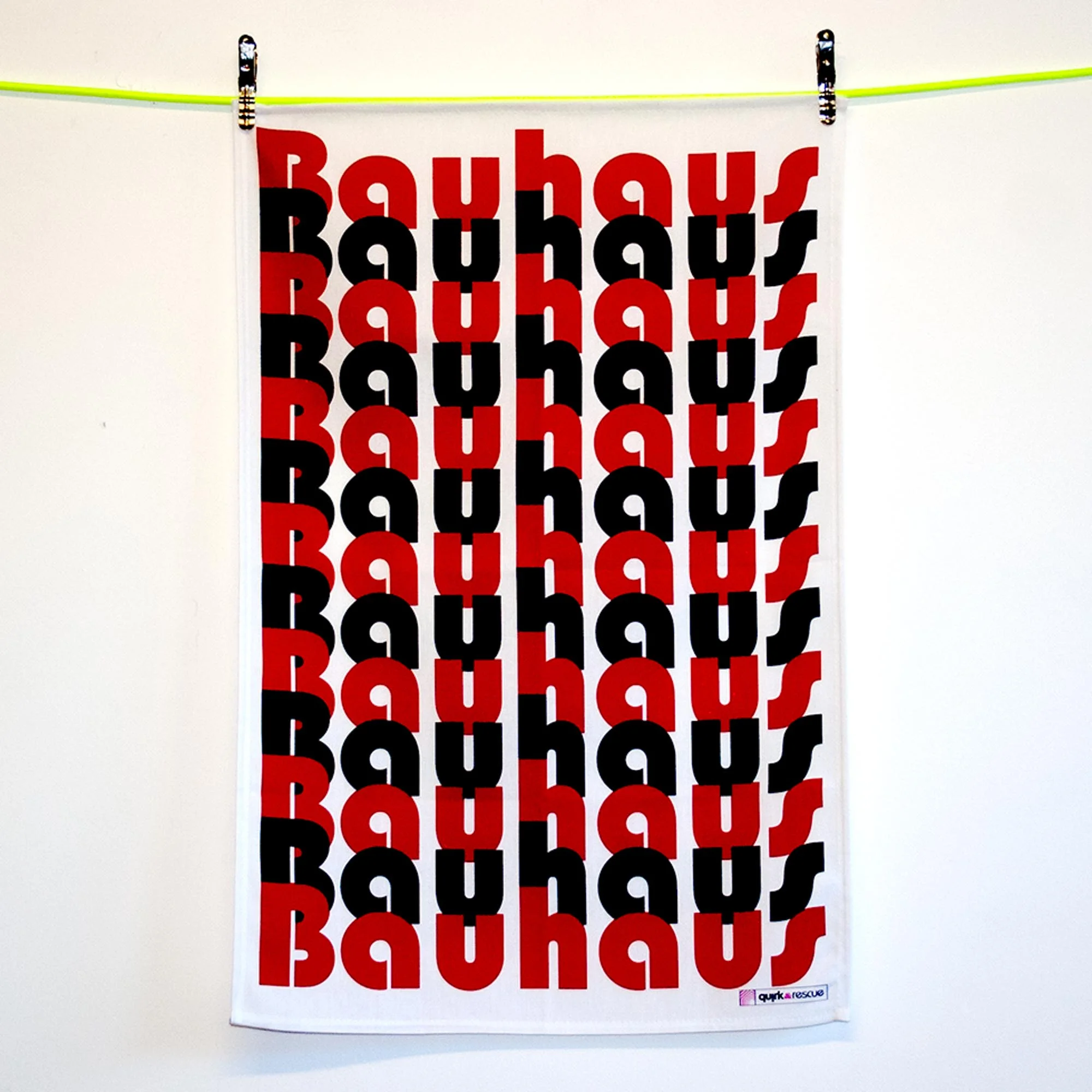 Typography Tea Towel – Bauhaus Font