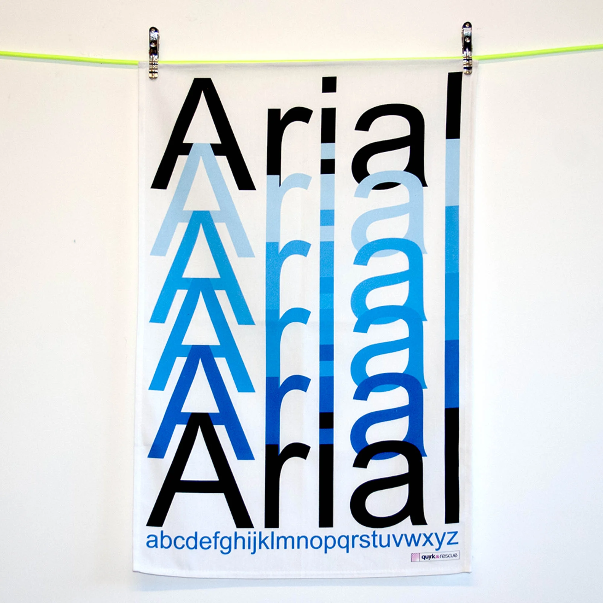 Typography Tea Towel – Arial Font