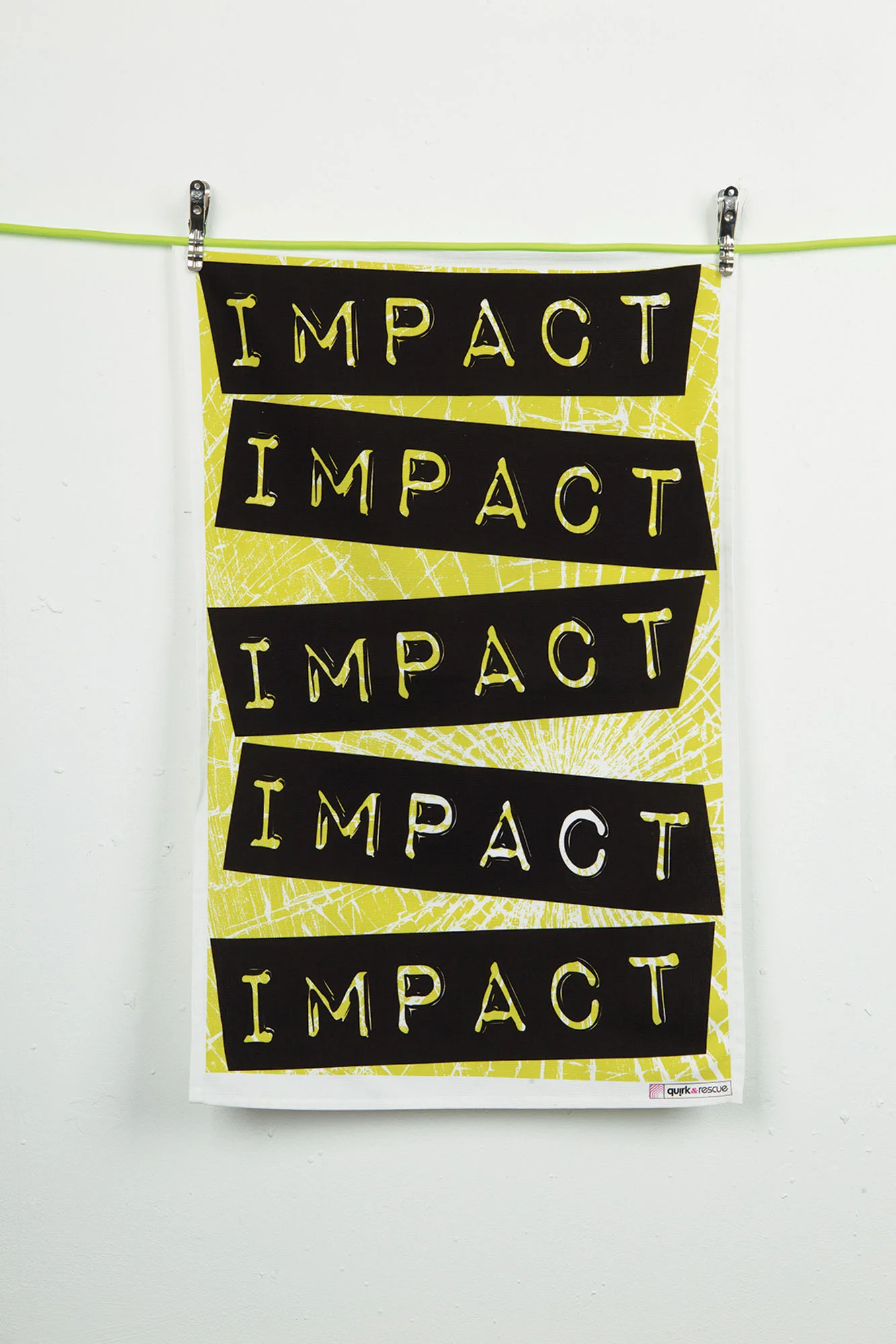 Typography Tea Towel – Impact Font