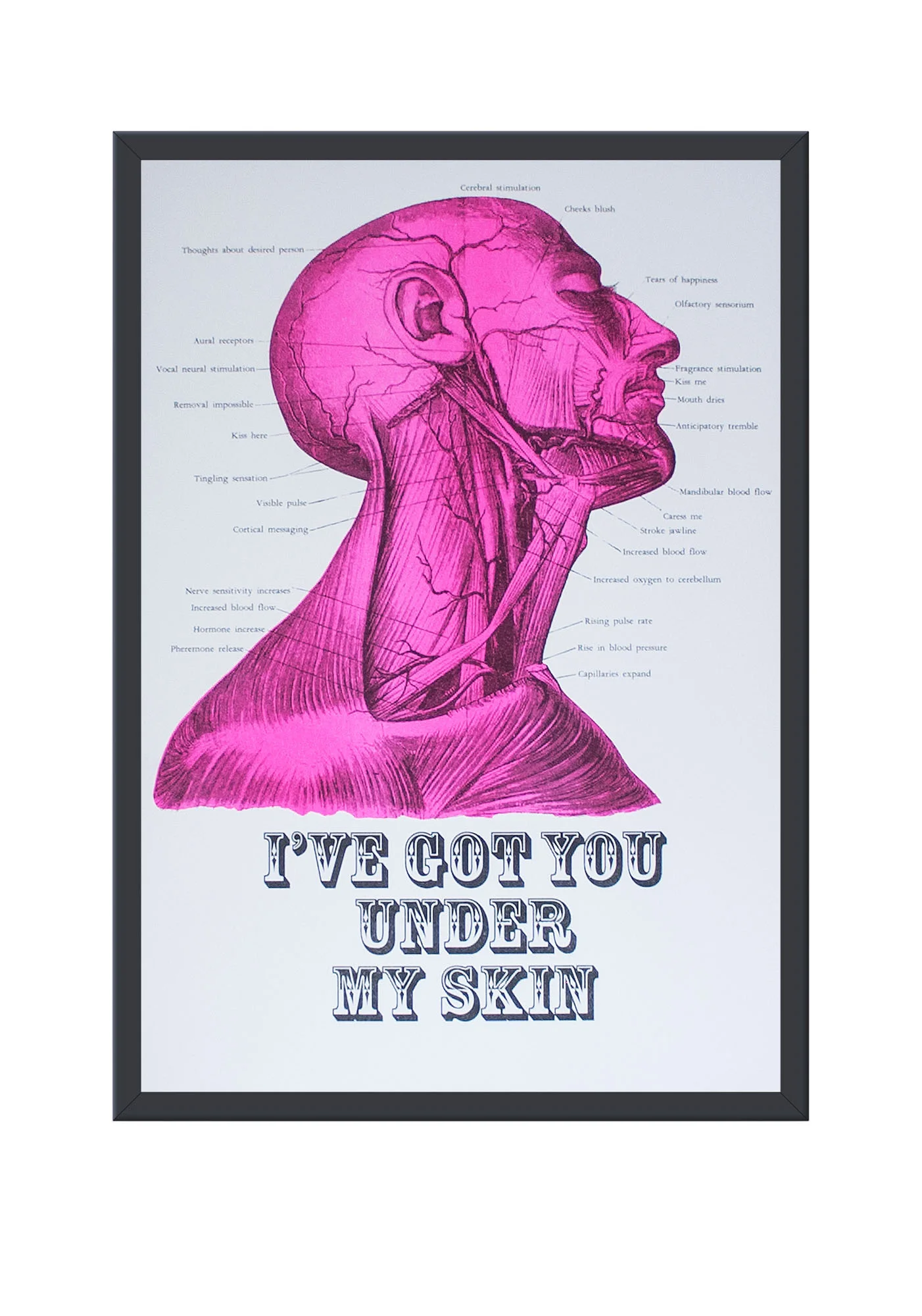 Neon Pink Print ‘Under My Skin’