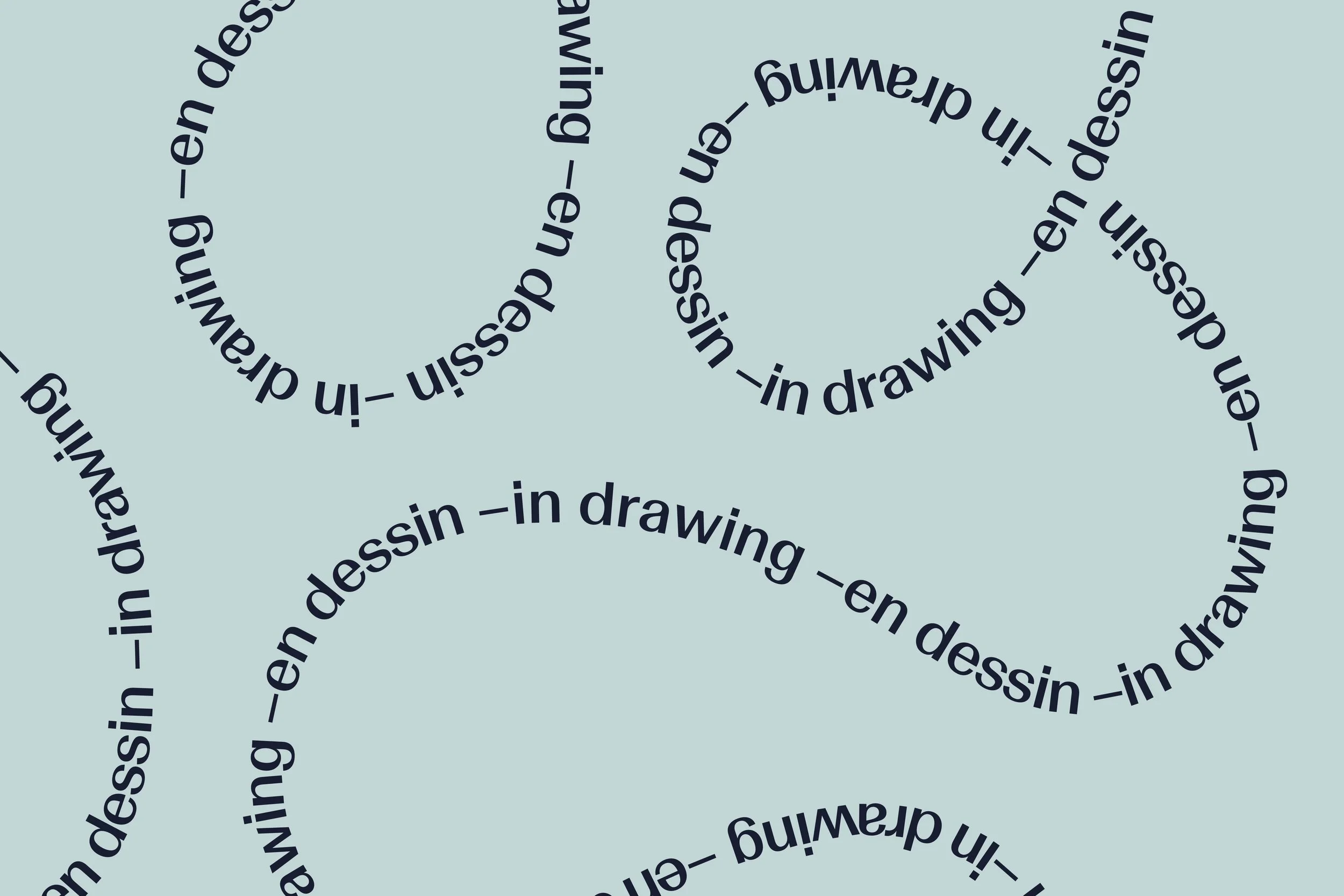 –en dessin / –in drawing