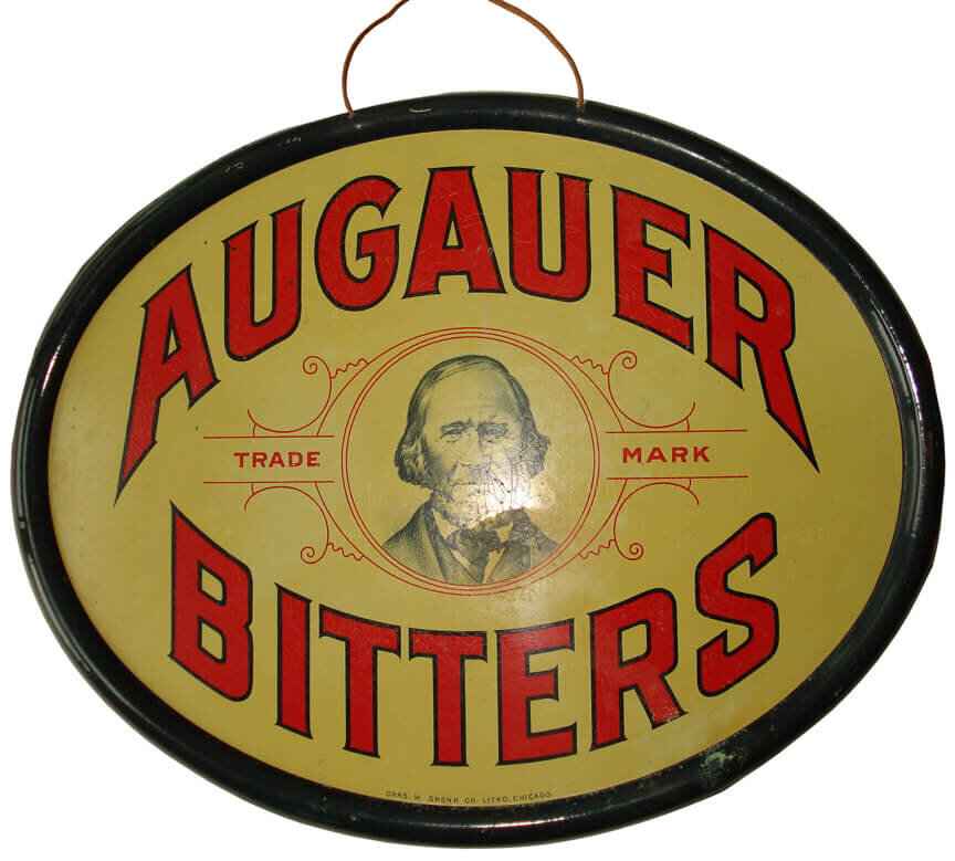 Augauer Bitters Tin Sign