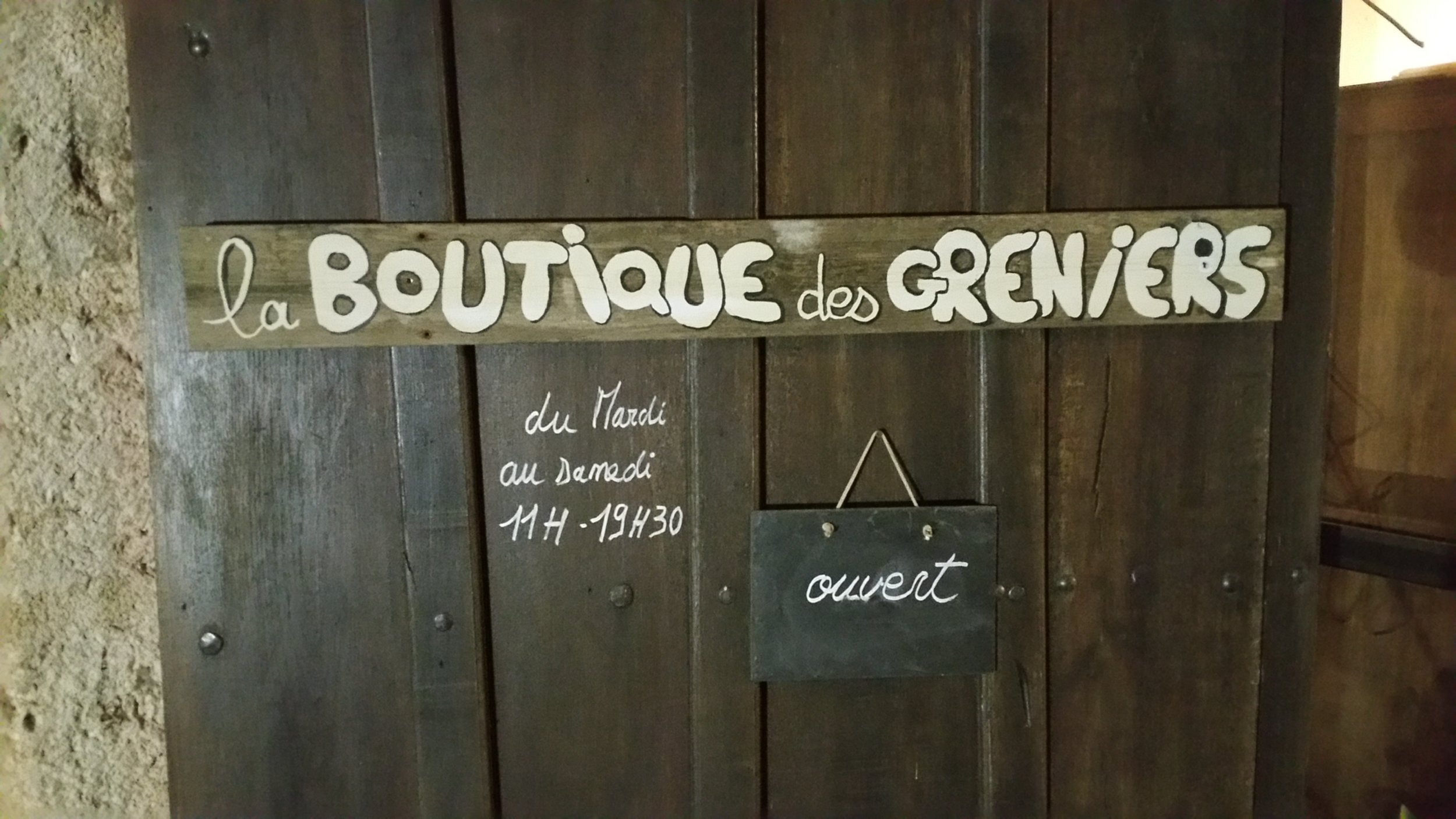 Ouverture de la Boutique 