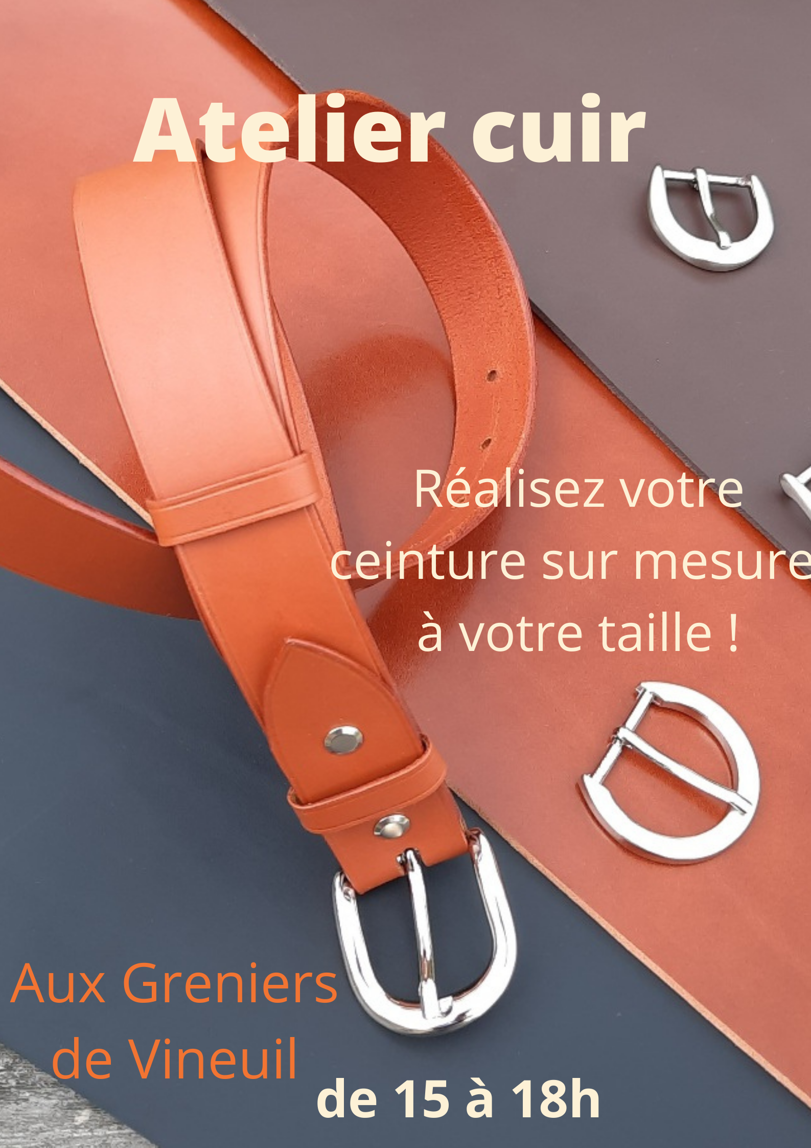 [Les Rencontres ont du talent !] Atelier Ceinture en cuir par mlp Créations Cuir 