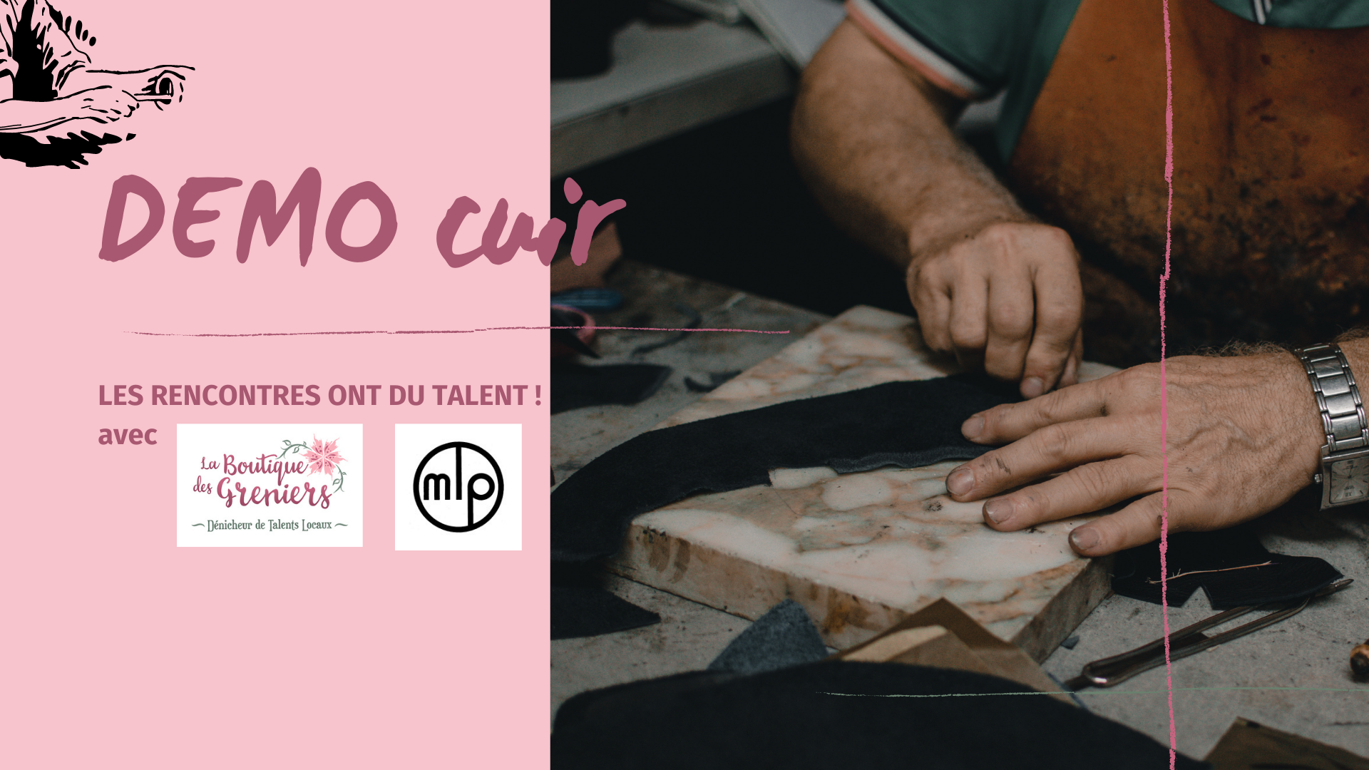 [Les Rencontres ont du talent !] Demonstration du travail du cuir 