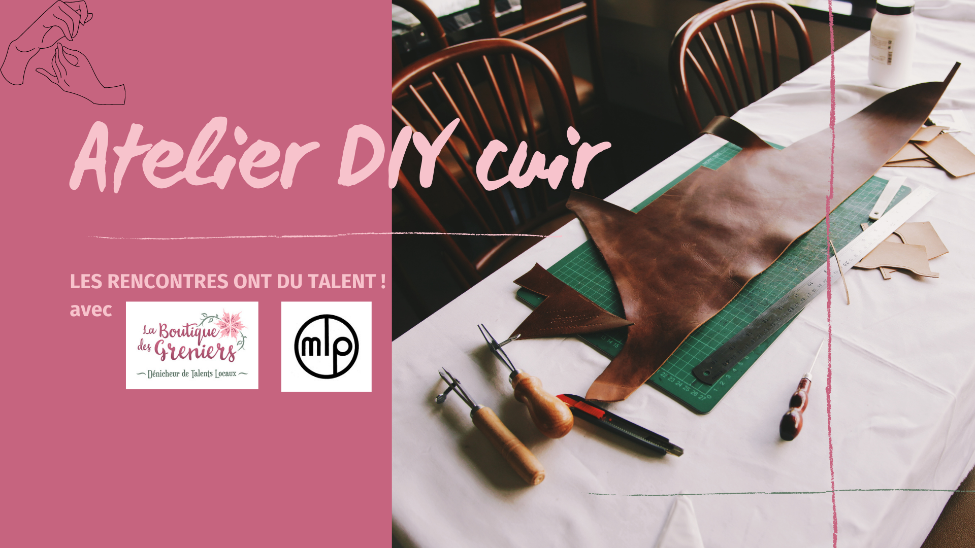 [Les Rencontres ont du talent !] Atelier - DIY en cuir special fete des peres