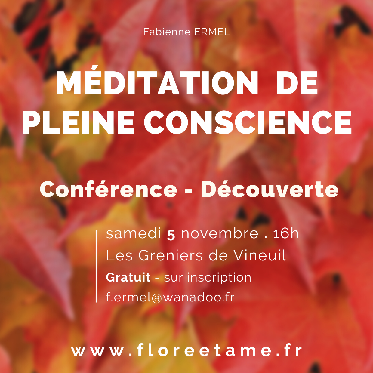 [CONFERENCE] Decouverte de meditation de pleine conscience