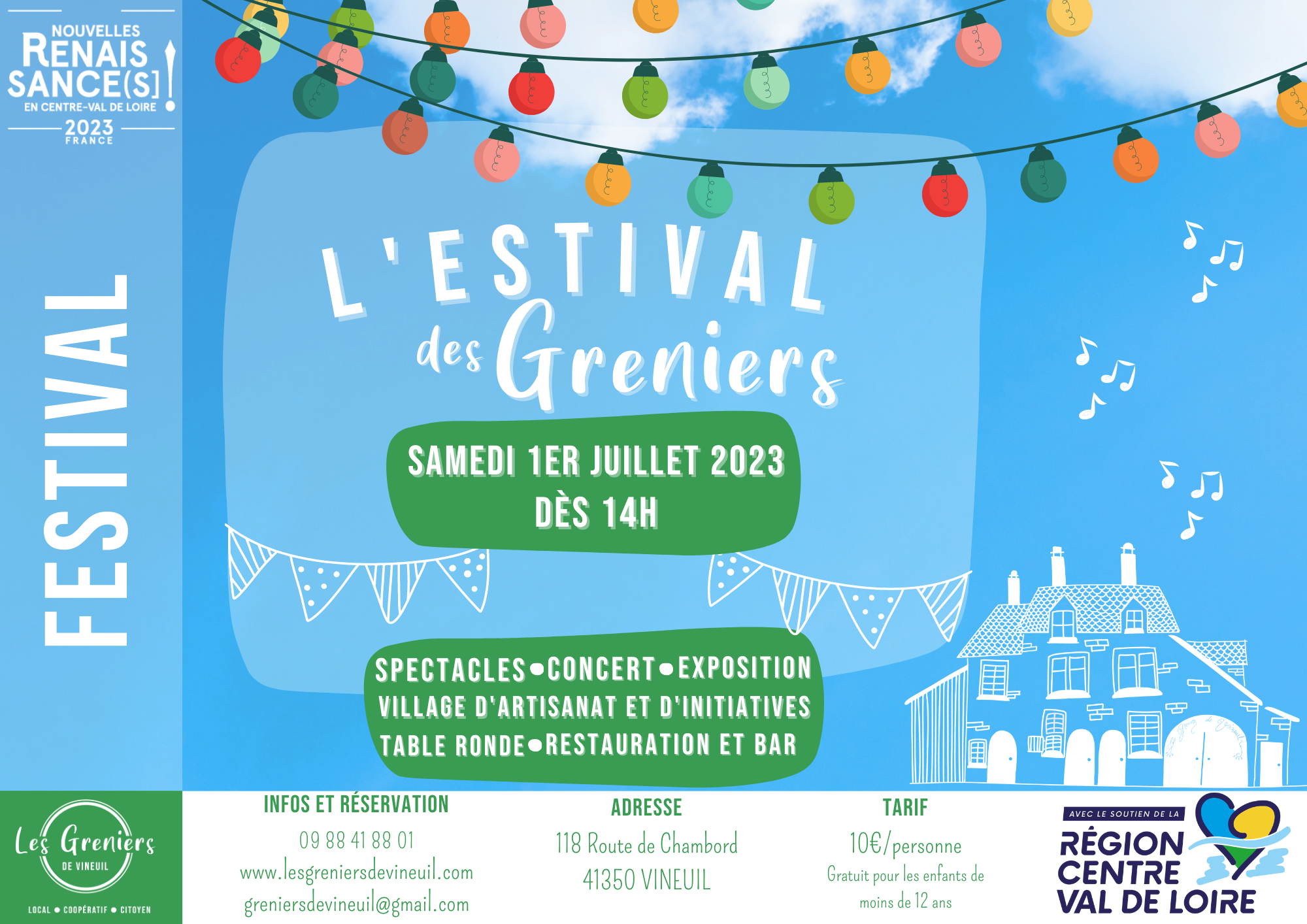 [FESTIVAL] L'Estival des Greniers - Samedi 1er Juillet des 14h