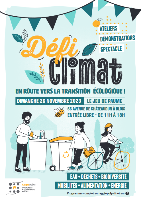 [SALON] Defi climat, en route vers la transition ecologique ! Au Jeu de Paume de Blois