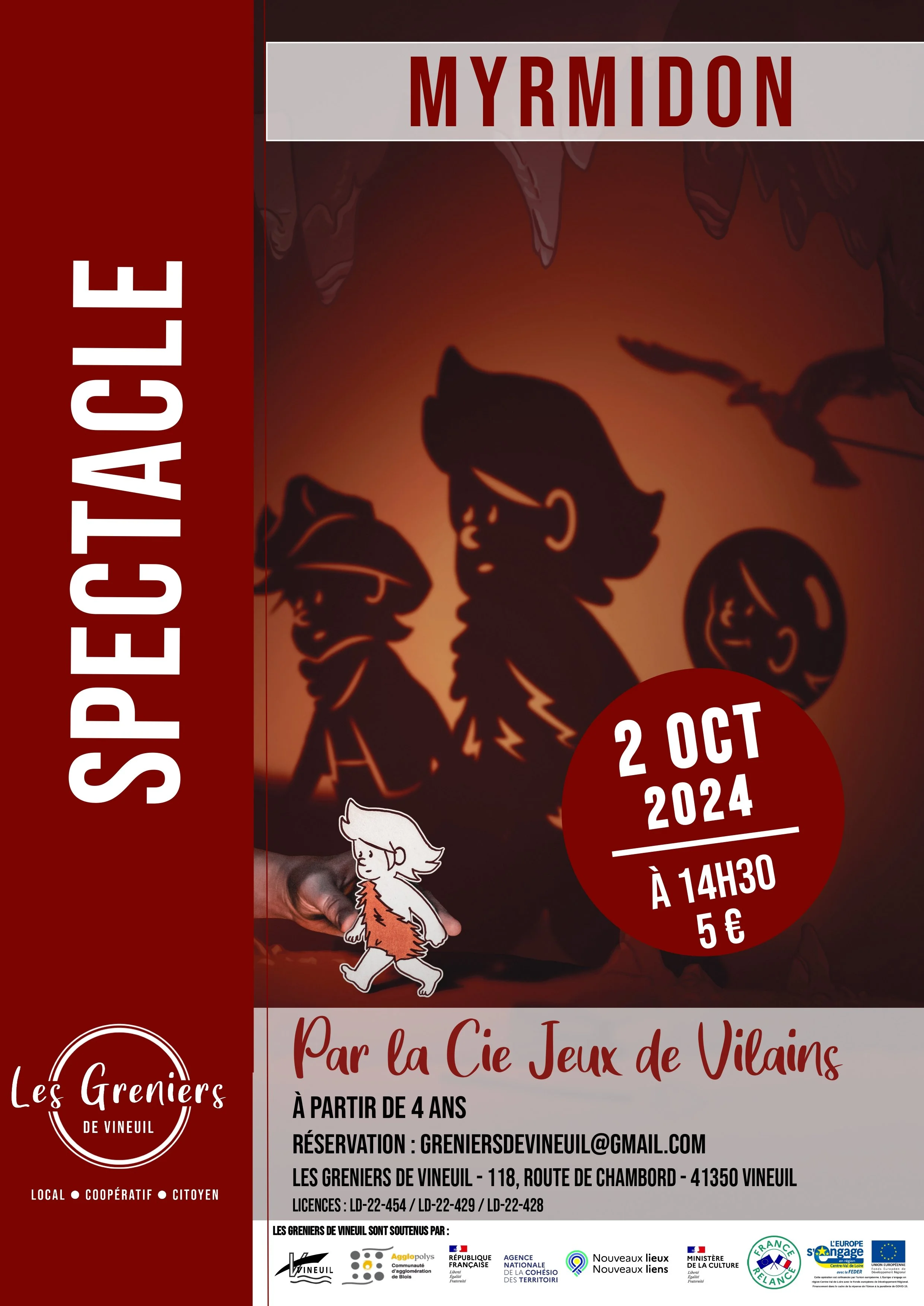 [SPECTACLE JEUNESSE] Myrmidon par la compagnie Jeux de Vilains