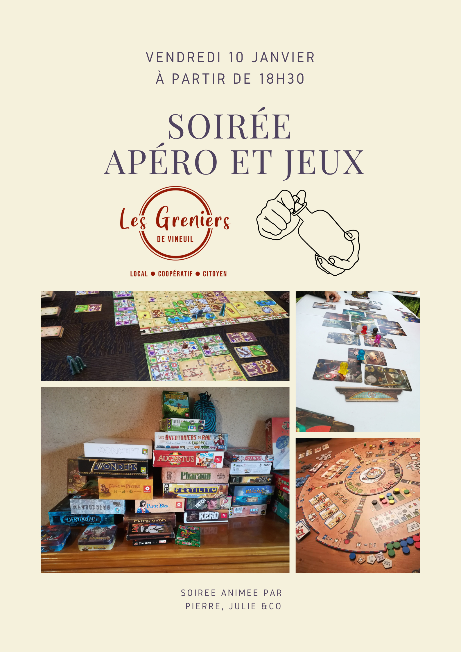 [ANIMATION] Soirée apéro jeux de société