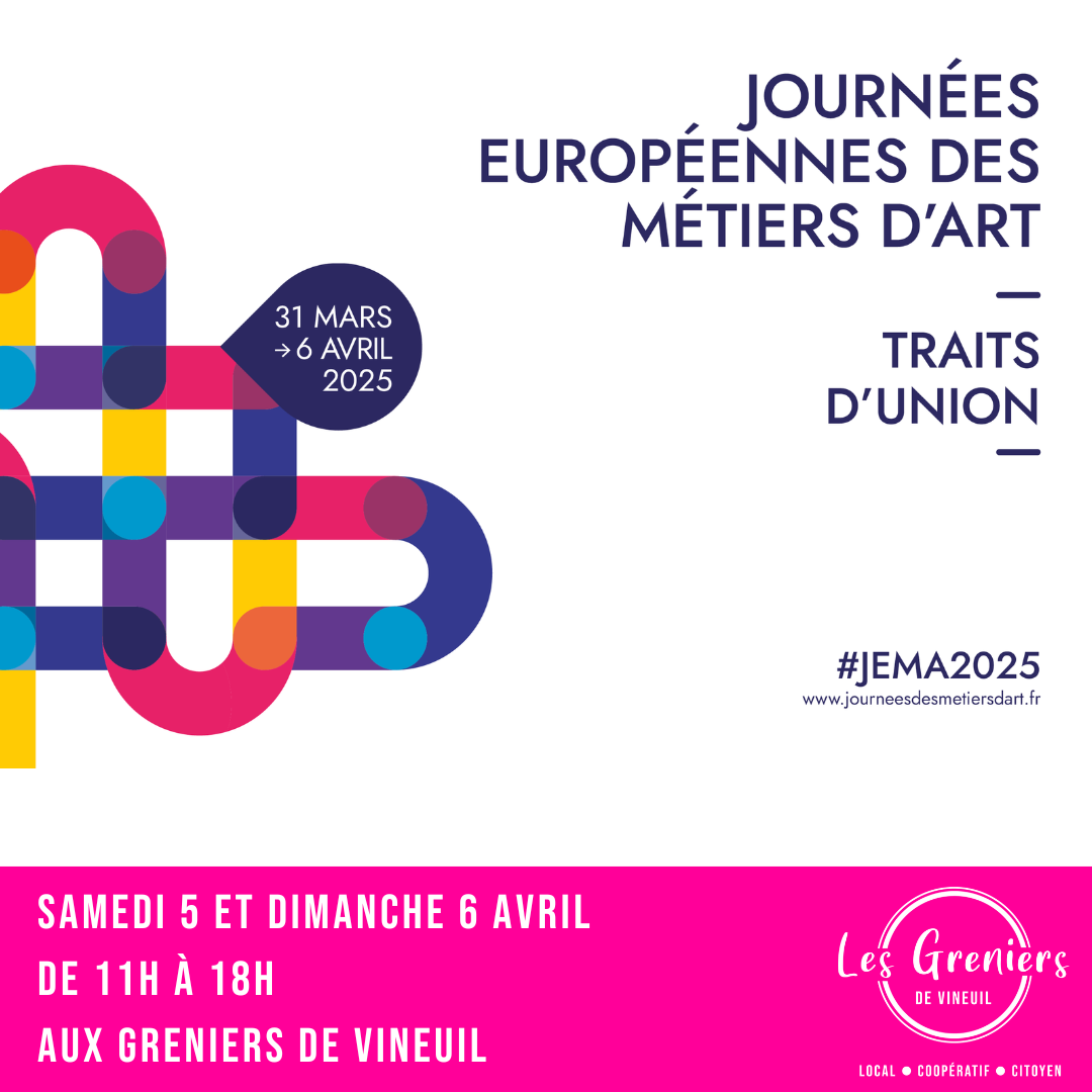 [EVENEMENT] Journees europennes des metiers d'arts aux Greniers de Vineuil