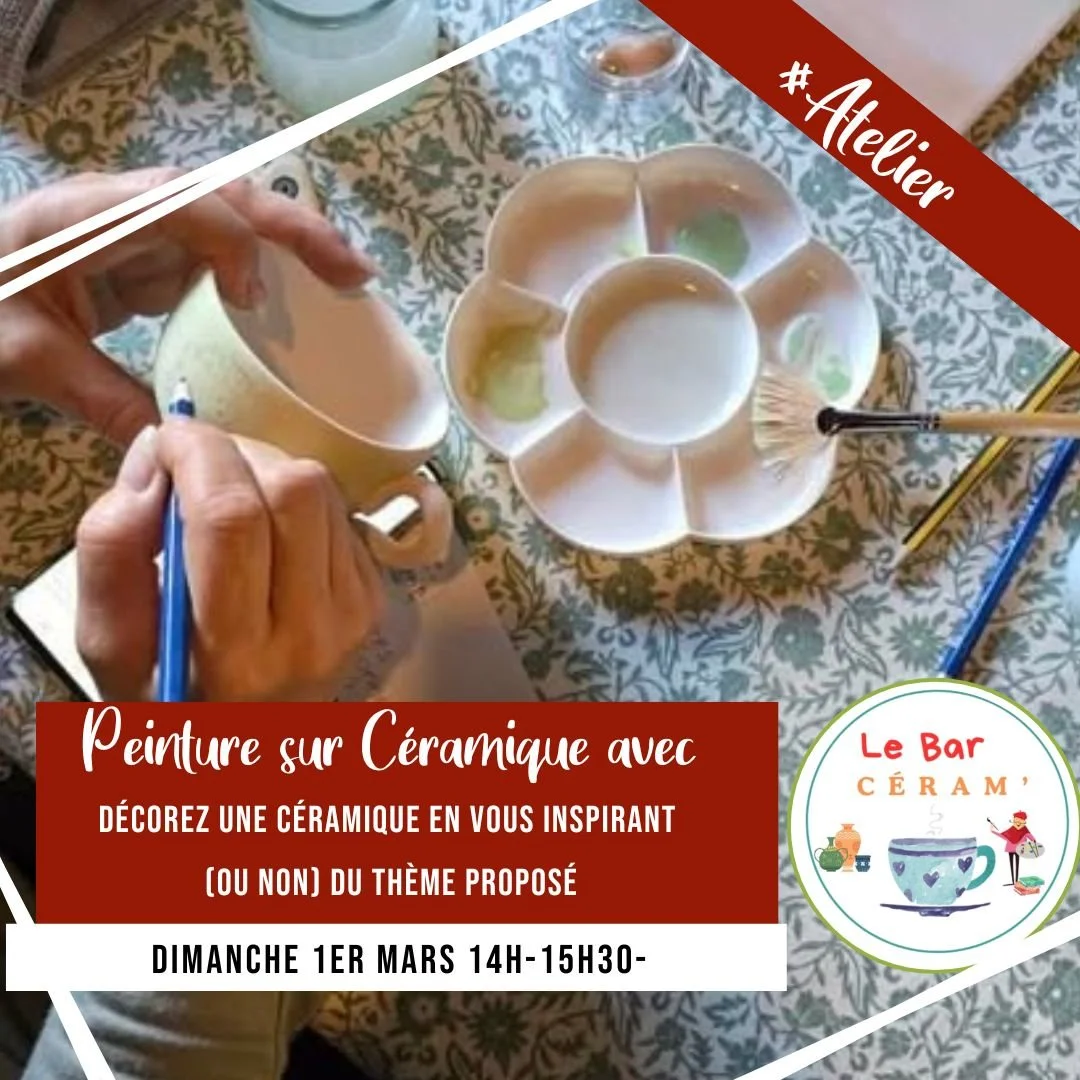 [ATELIER] Initiez-vous à la Peinture sur céramique et inspirez-vous du thème