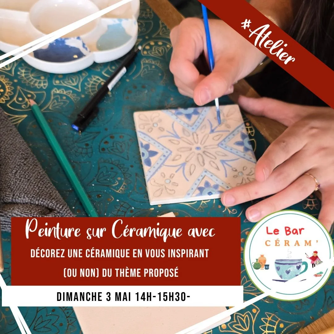 [ATELIER] Initiez-vous à la Peinture sur céramique et inspirez-vous du thème 