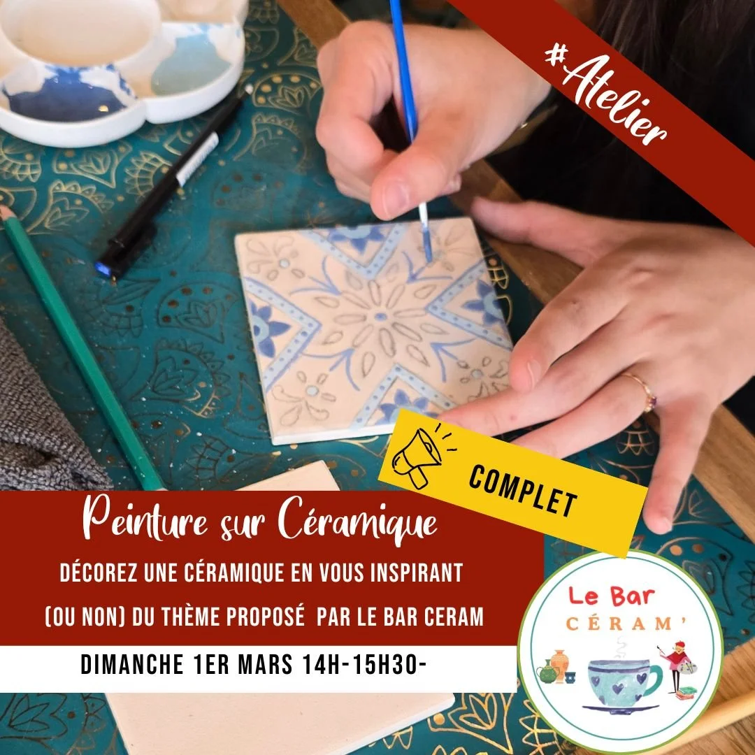 [ATELIER] Initiez-vous à la Peinture sur céramique et inspirez-vous du thème