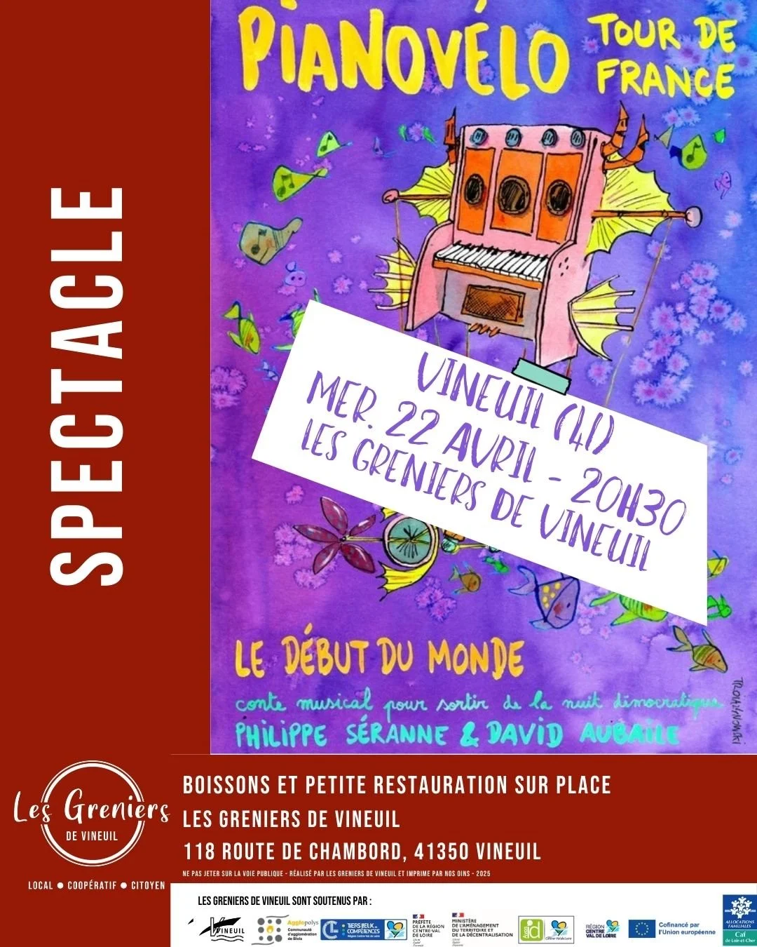 [SPECTACLE] PIANO VELO fait son tour de France