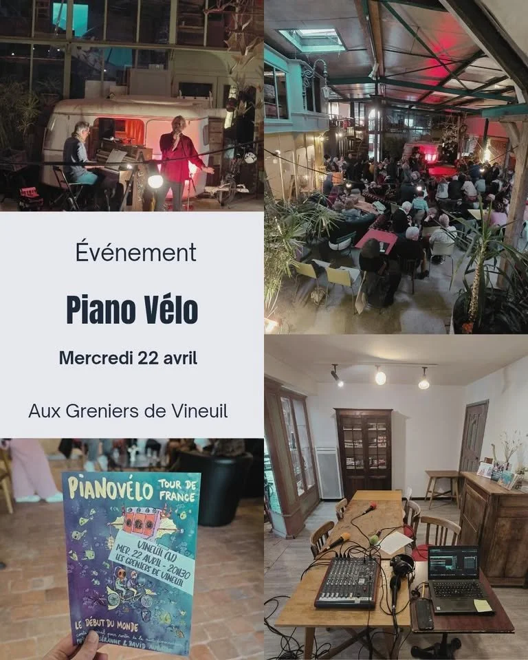 Retour de Piano Vélo aux Ateliers de Vienuil