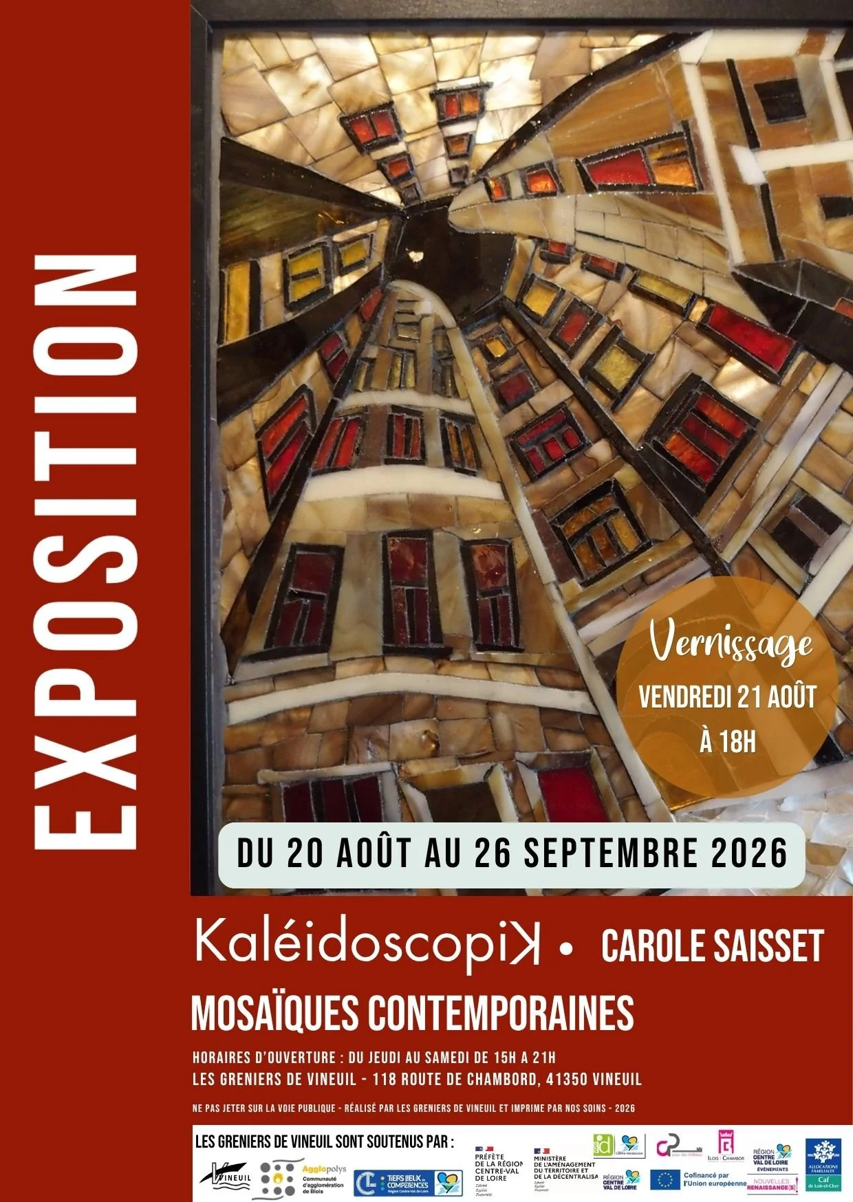 [EXPO] "Kaléidoscopik" Mosaïque contemporaine par Carole Saisset