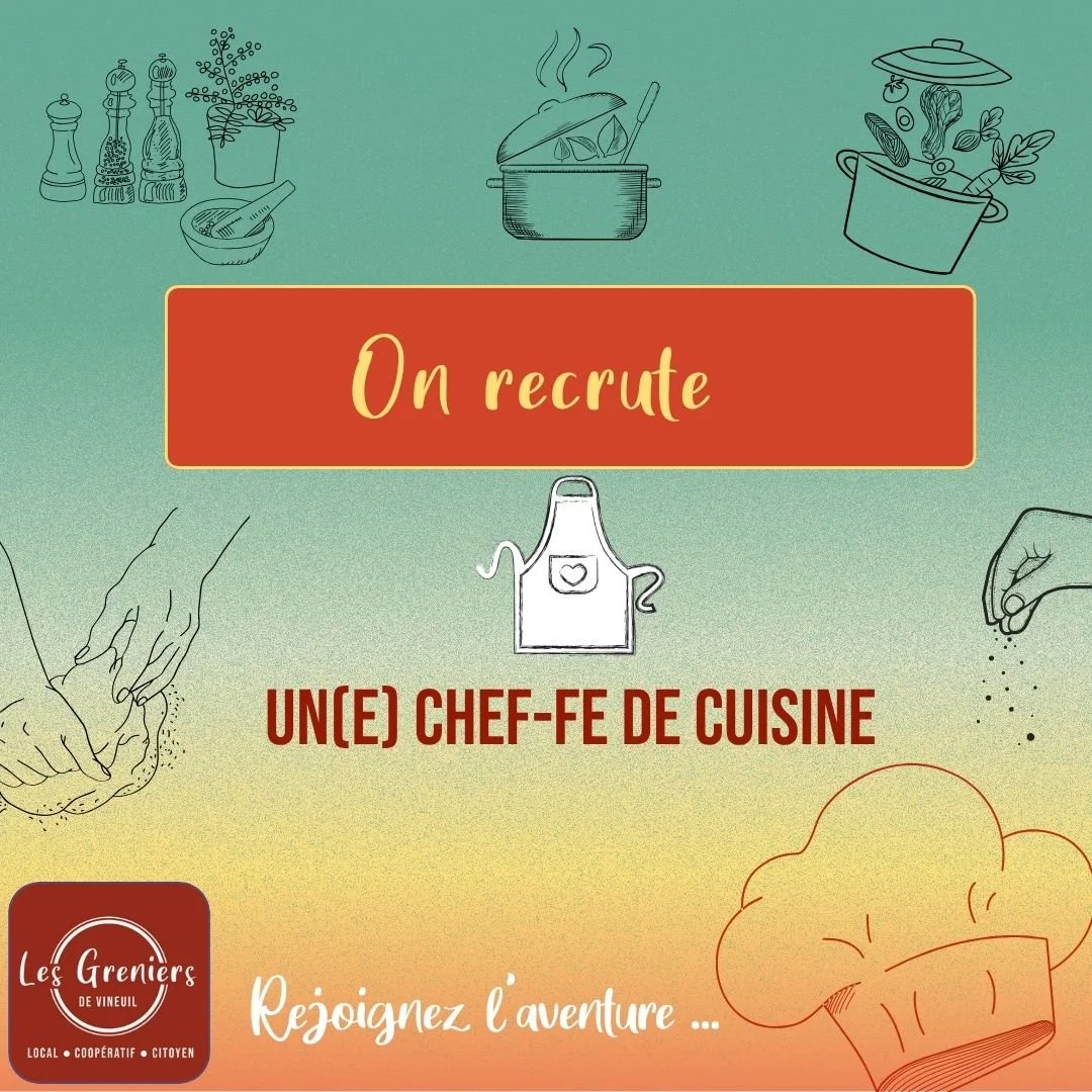 [RECRUTEMENT] un(e) Chef.fe de cuisine 
