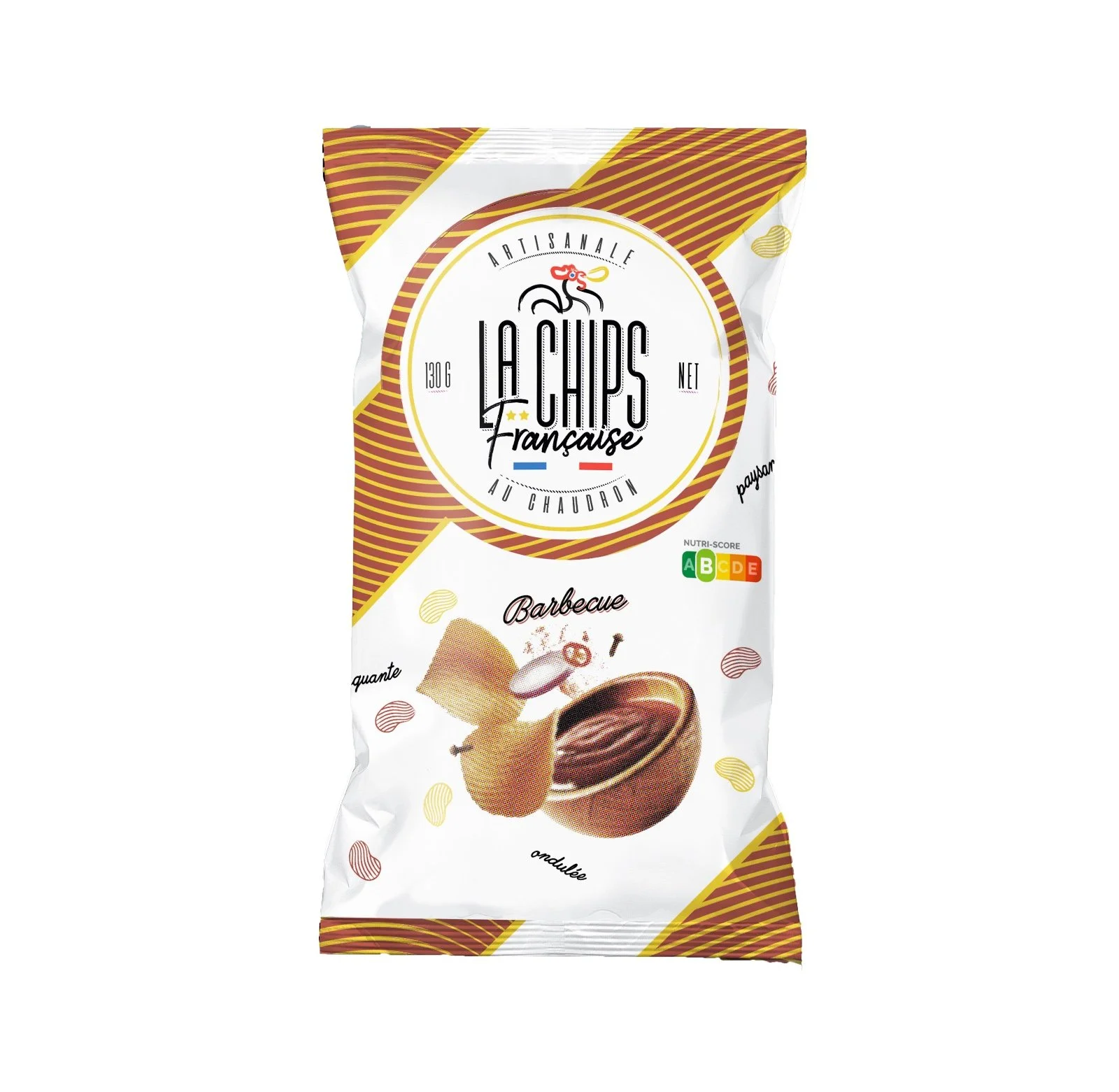 LA CHIPS FRANÇAISE - ONDULÉE BARBECUE - 130g
