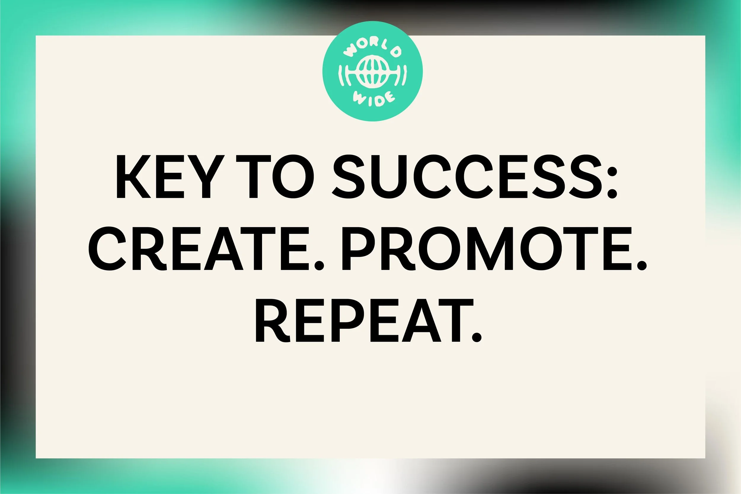 Create. Promote. Move Forward: The best thing you can do for your graphic design career early on.