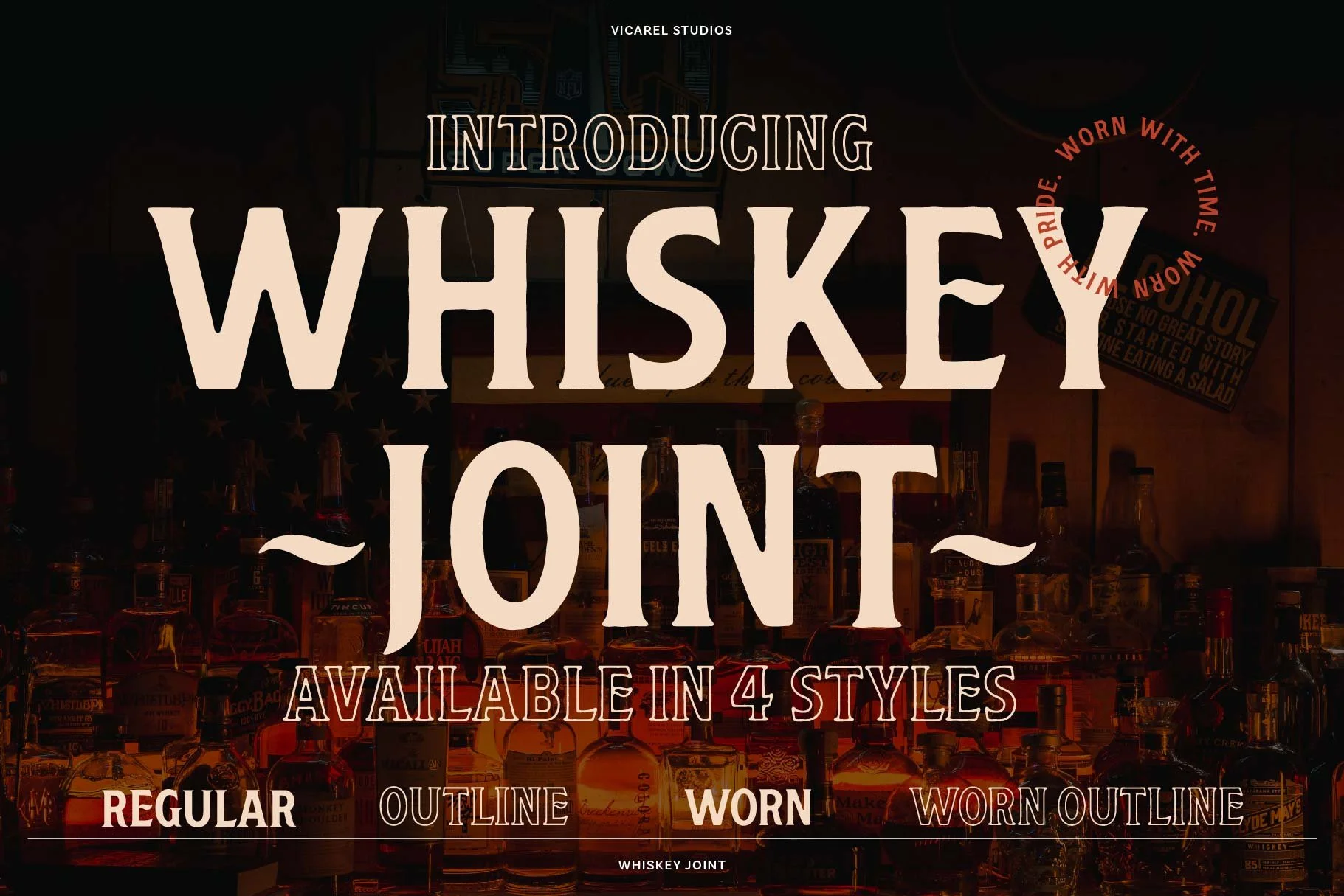 Introducing Whiskey Joint, the Perfect Font for Your Vintage Whiskey-Themed or Cannabis-inspired Design Projects