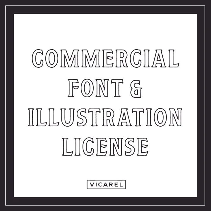 Commercial Font & Illustration License