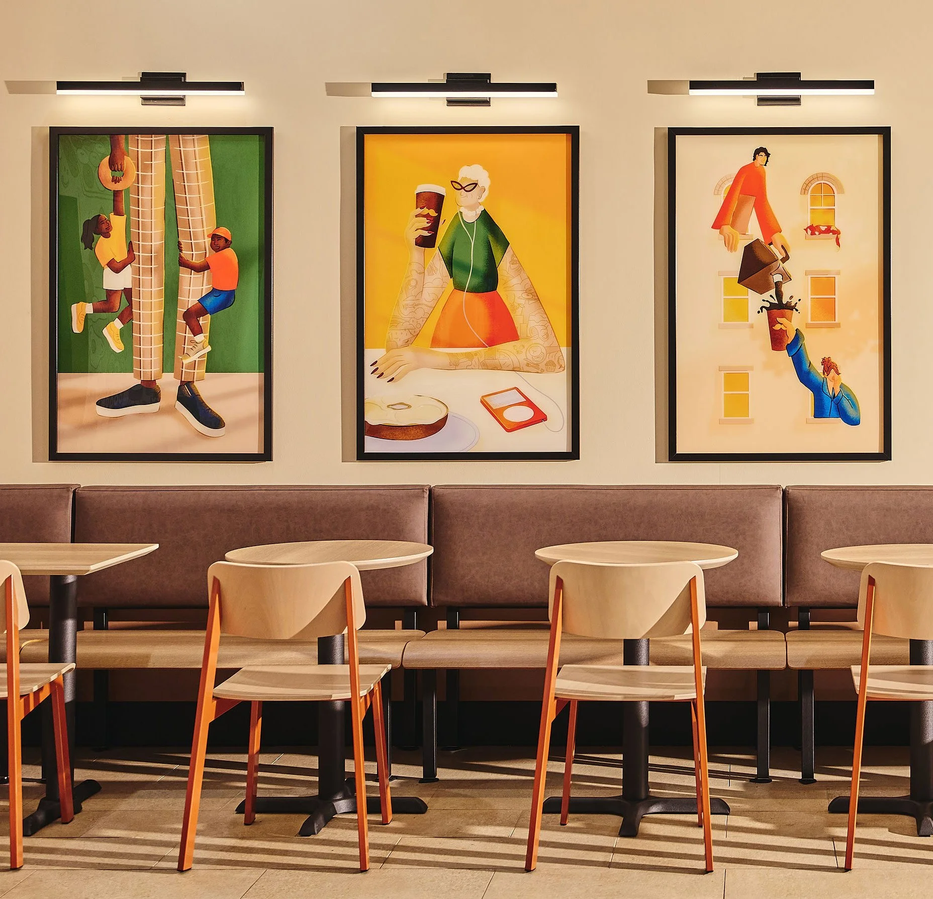 Einstein Bros. Bagels Interior Artwork Package