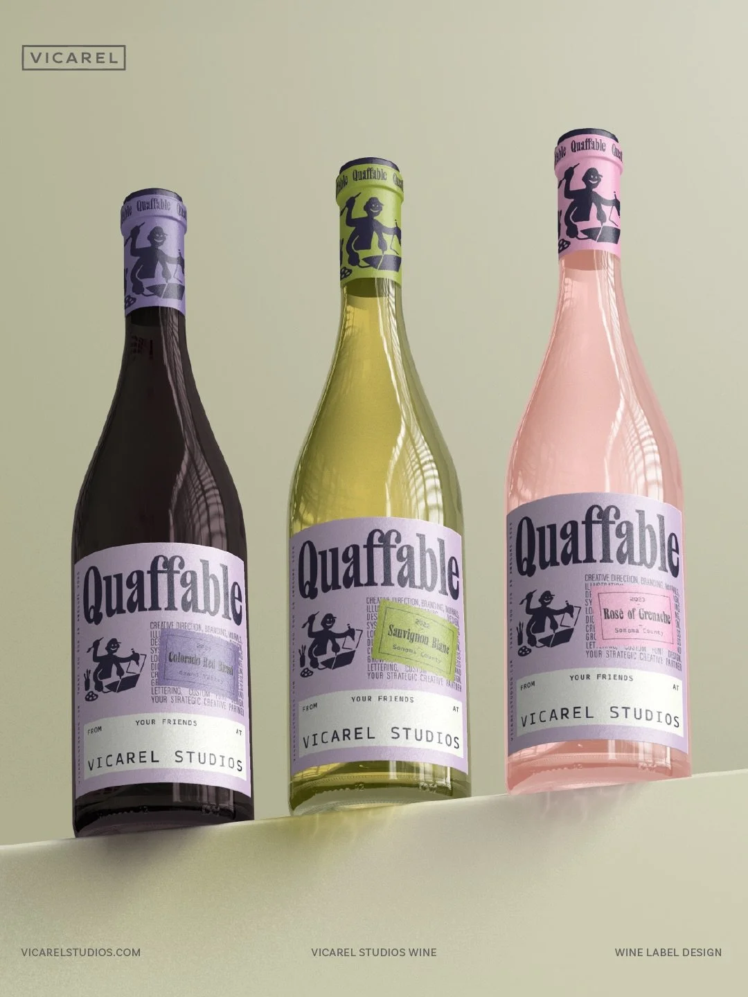 I&rsquo;ve never been hired to design a wine label &ndash; so I took it upon myself to hire myself to make some wine for myself to market myself as a studio who can do wine branding. For you. 

Key takeaway: self-initiation is important when you&rsqu