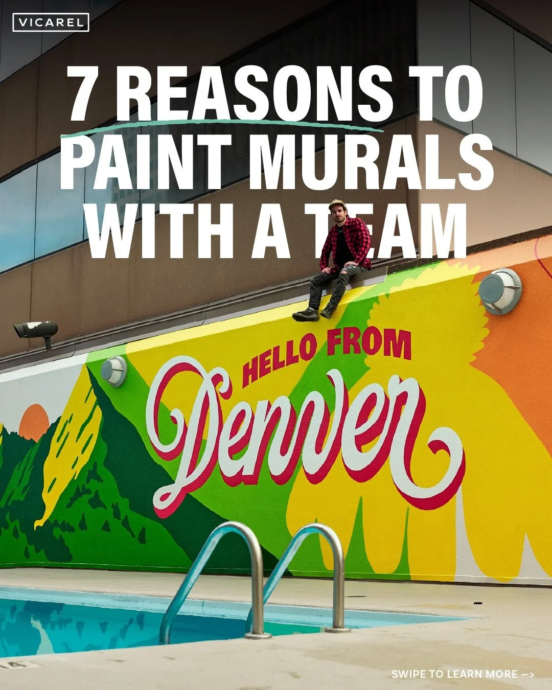 Painting murals solo may make sense for some, but painting murals with a team is way more fun and has helped me grow my business.

After years of doing both, these are my seven reasons I&rsquo;ll never paint a big wall alone again:

- Better problem-