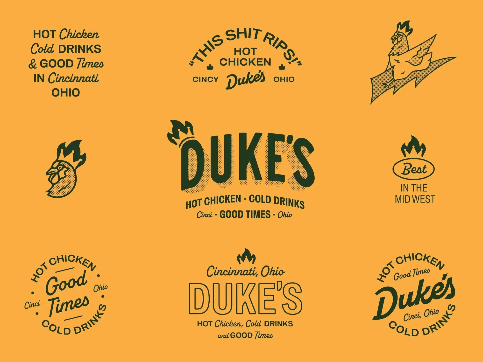 vicarel-studios-dukes-restaurant-logo-lockup-system-yellow.webp