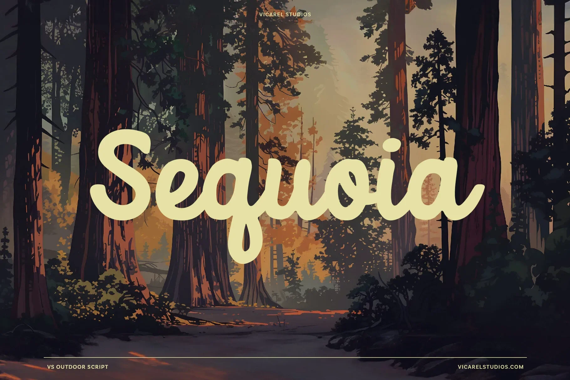 outdoor-script-font-sequoia-park-poster-by-vicarel-studios.webp
