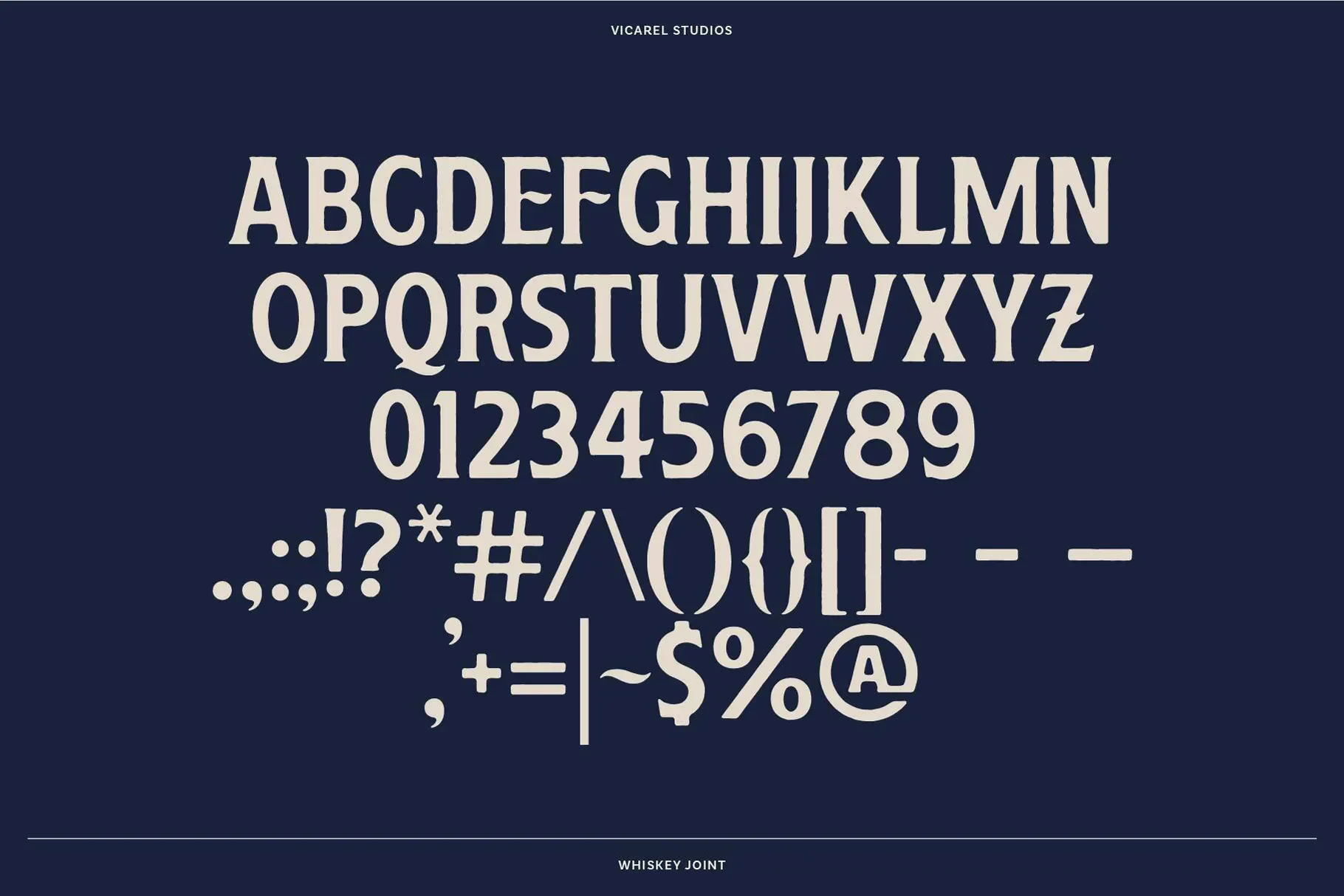 whiskey-joint-font-four-styles-glyph-grid-by-vicarel-studios.webp
