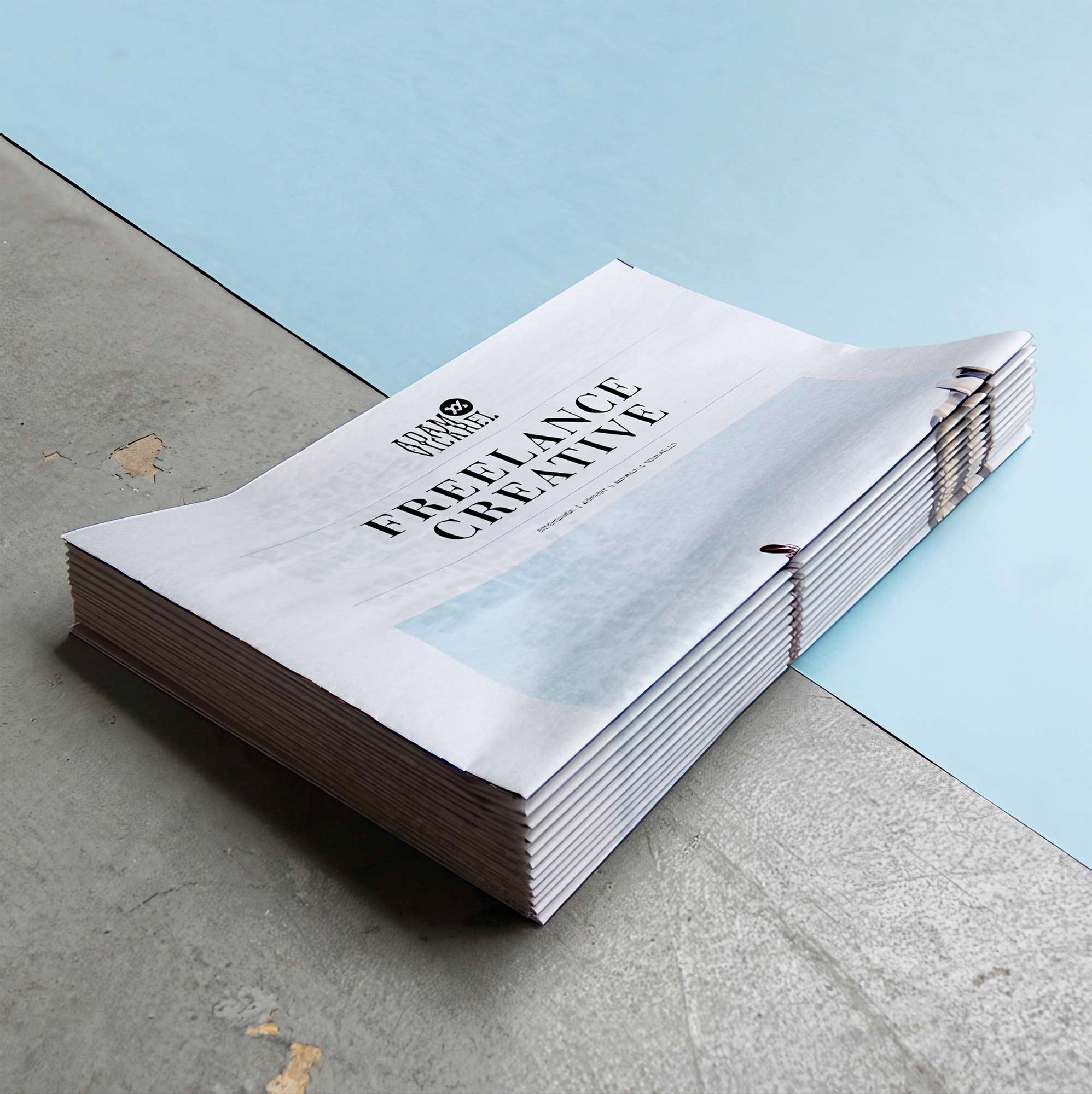 Self Promotion Newspaper Template + Design Psychology & Strategy Guide