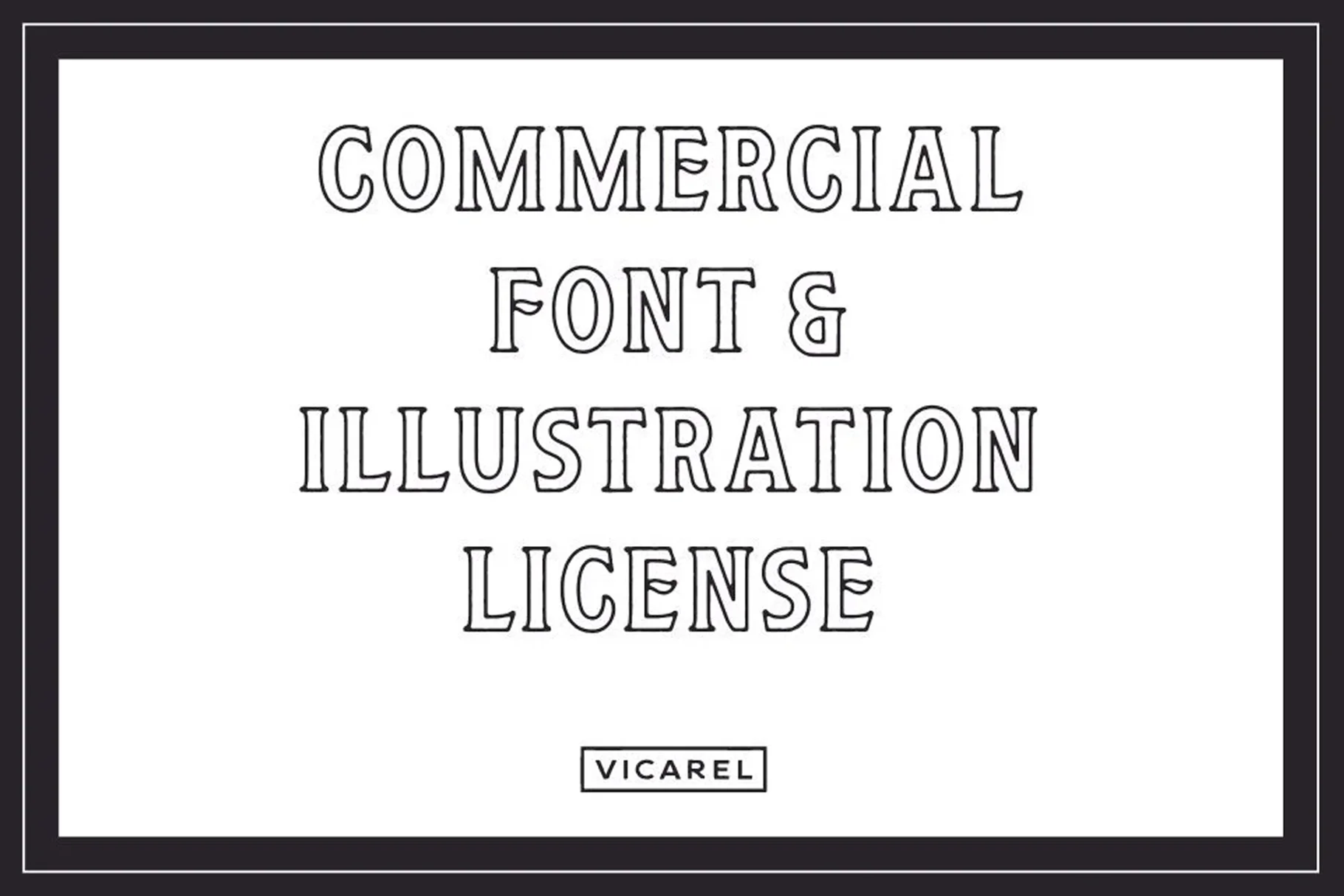 Commercial Font & Illustration License
