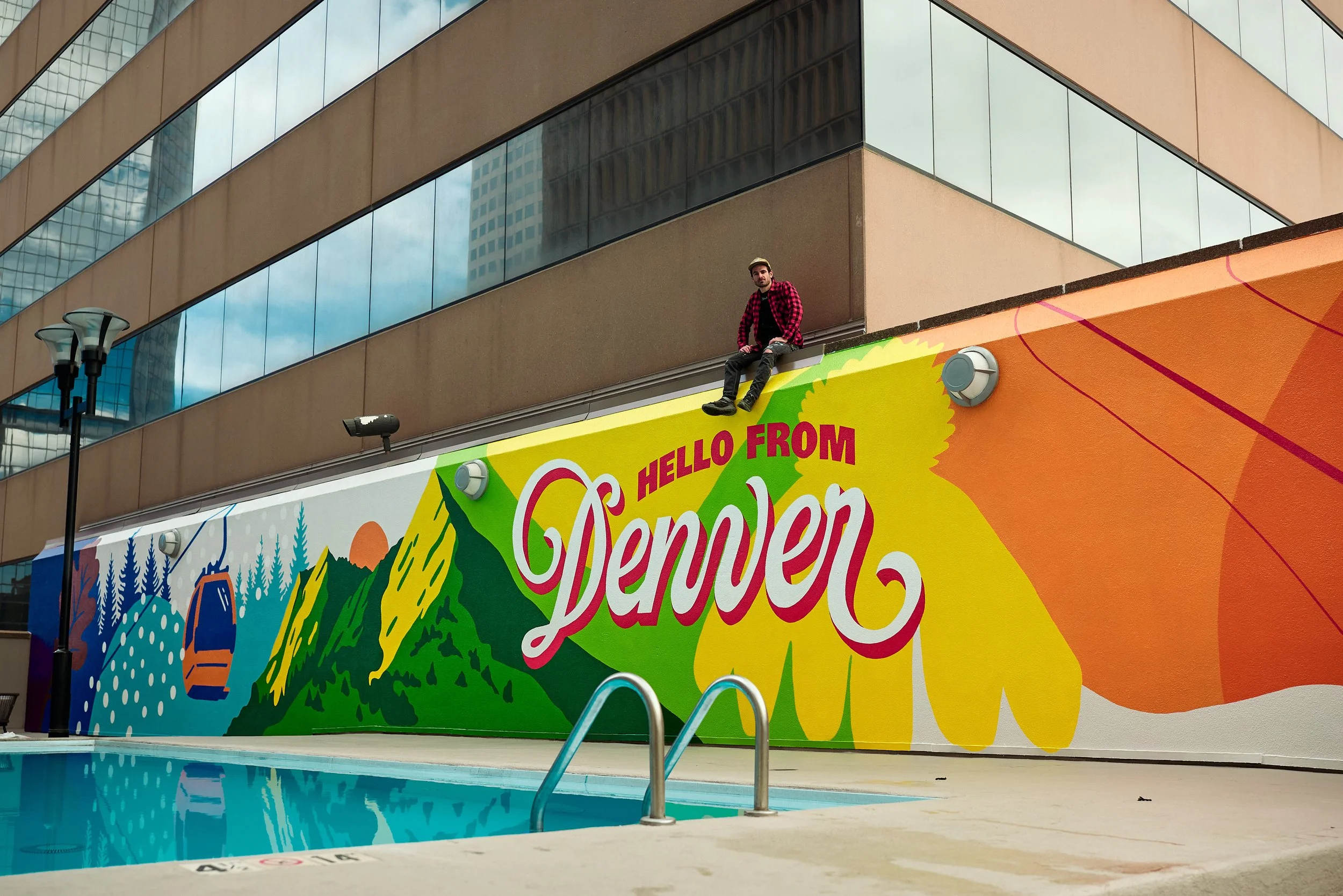 Sheraton Hotel Pool Mural
