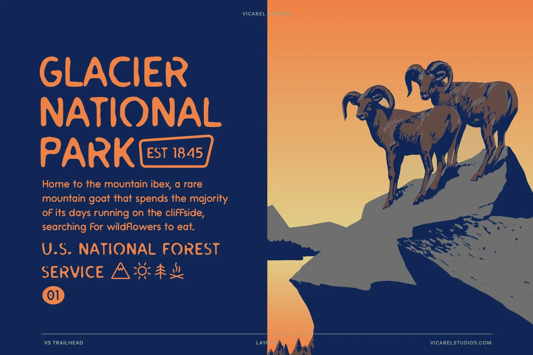 trailhead-font-glacier-park-editorial-poster-by-vicarel-studios.webp