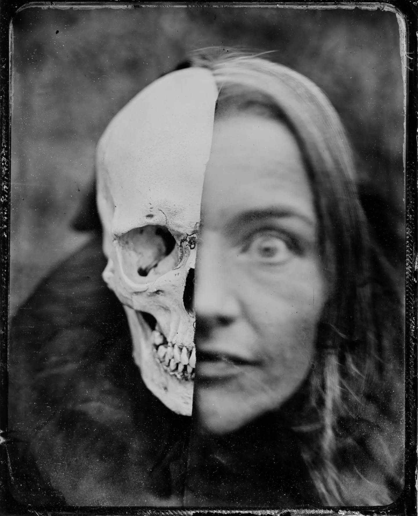Happy Halloweekend 👻🎃 

Celebrating spooky season with these tintypes of @pentaxjane from our events in Baltimore this past weekend! Forever grateful to create, collaborate and collodion with such a superb spirit ✨

#wetplate #wetplatecollodion #ti