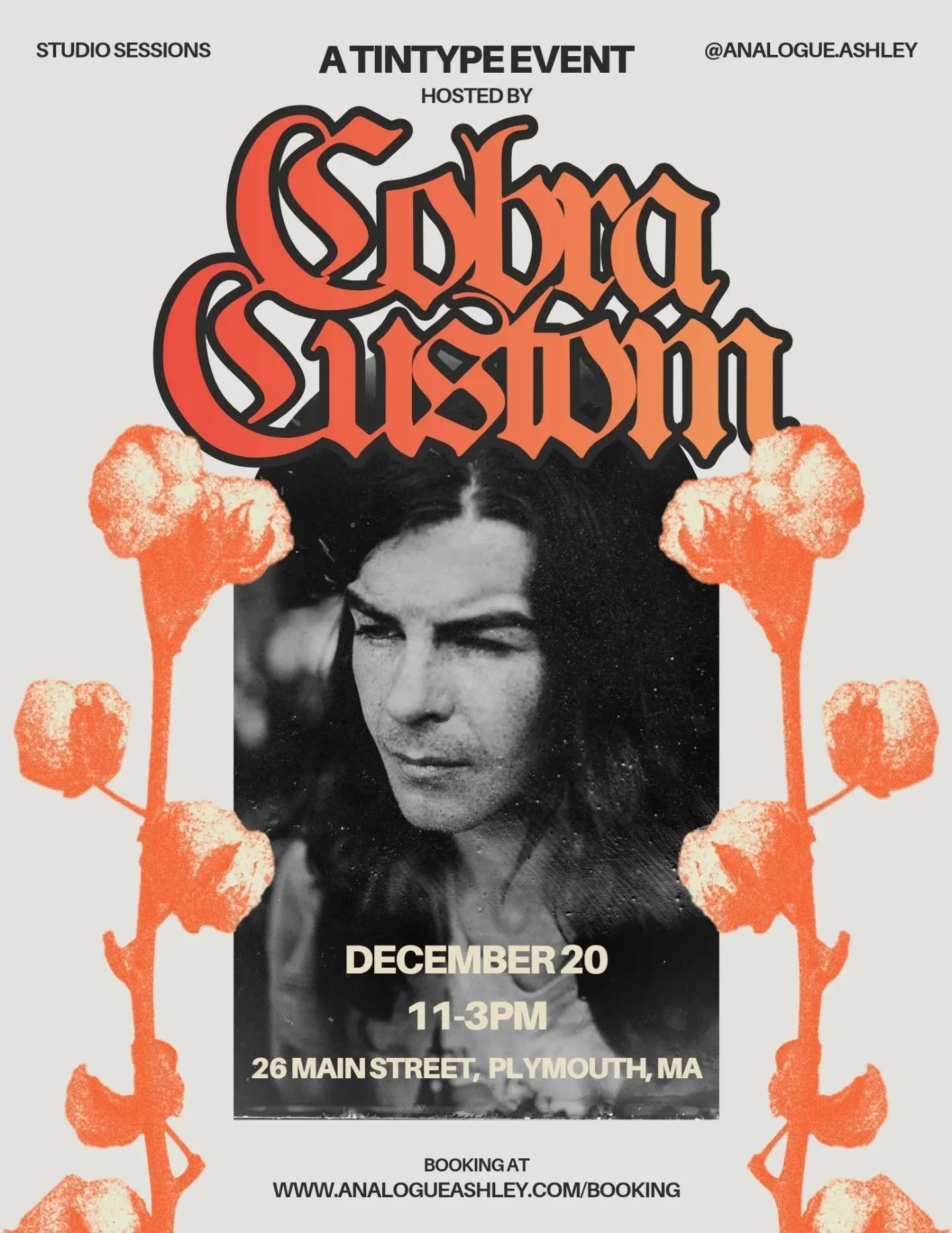 My next ✨TINTYPE EVENT✨ is coming up on Saturday, December 20 hosted by the wonderful @cobracustomtattoo from 11-3pm! Just in time for the holidays, tintypes and tattoos sure make great gifts!
I'm so grateful to all the folks that have come out to ta