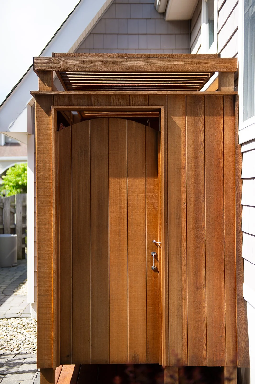 LBI Custom Outdoor Cedar Showers — K. Scott Construction