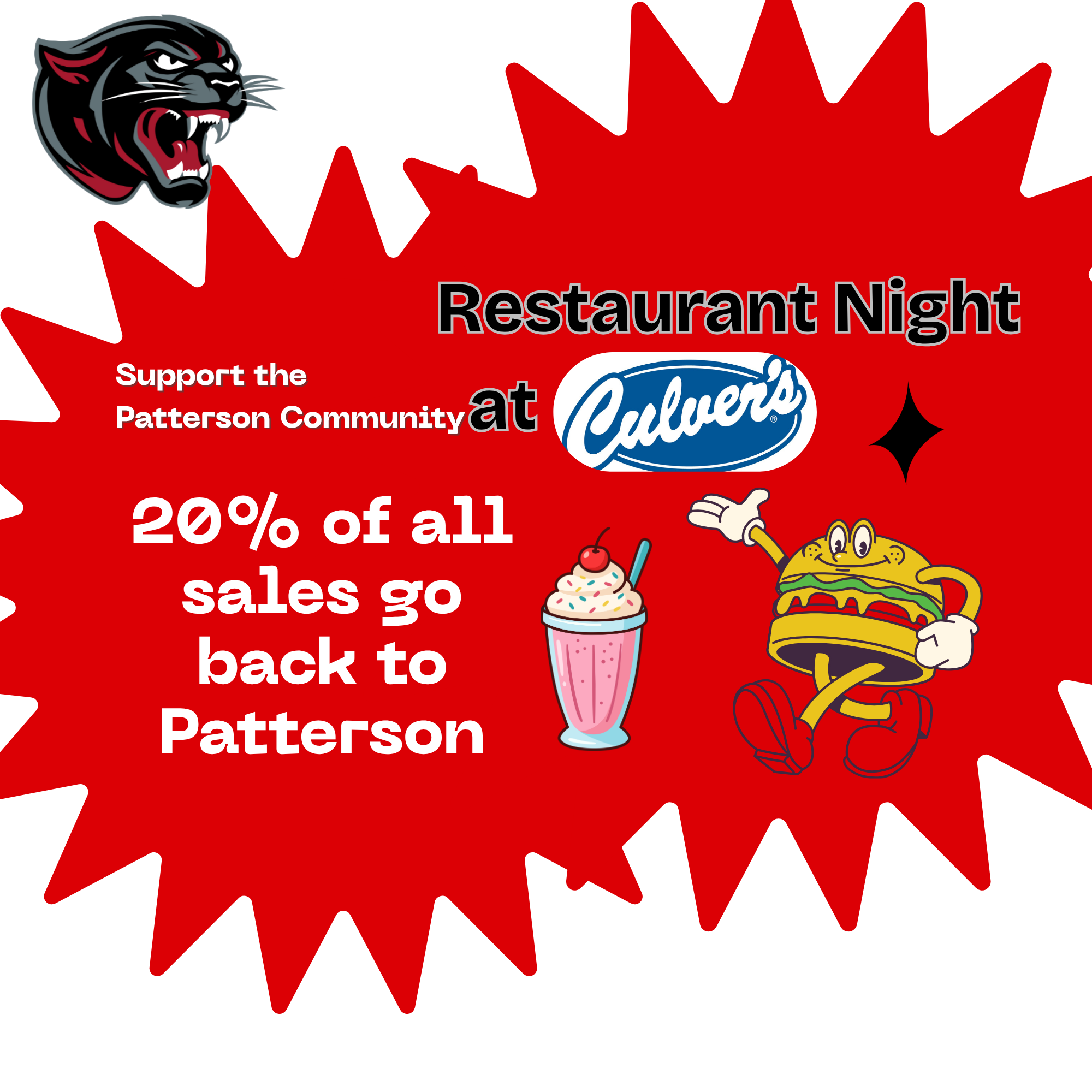 Culver’s Restaurant Night