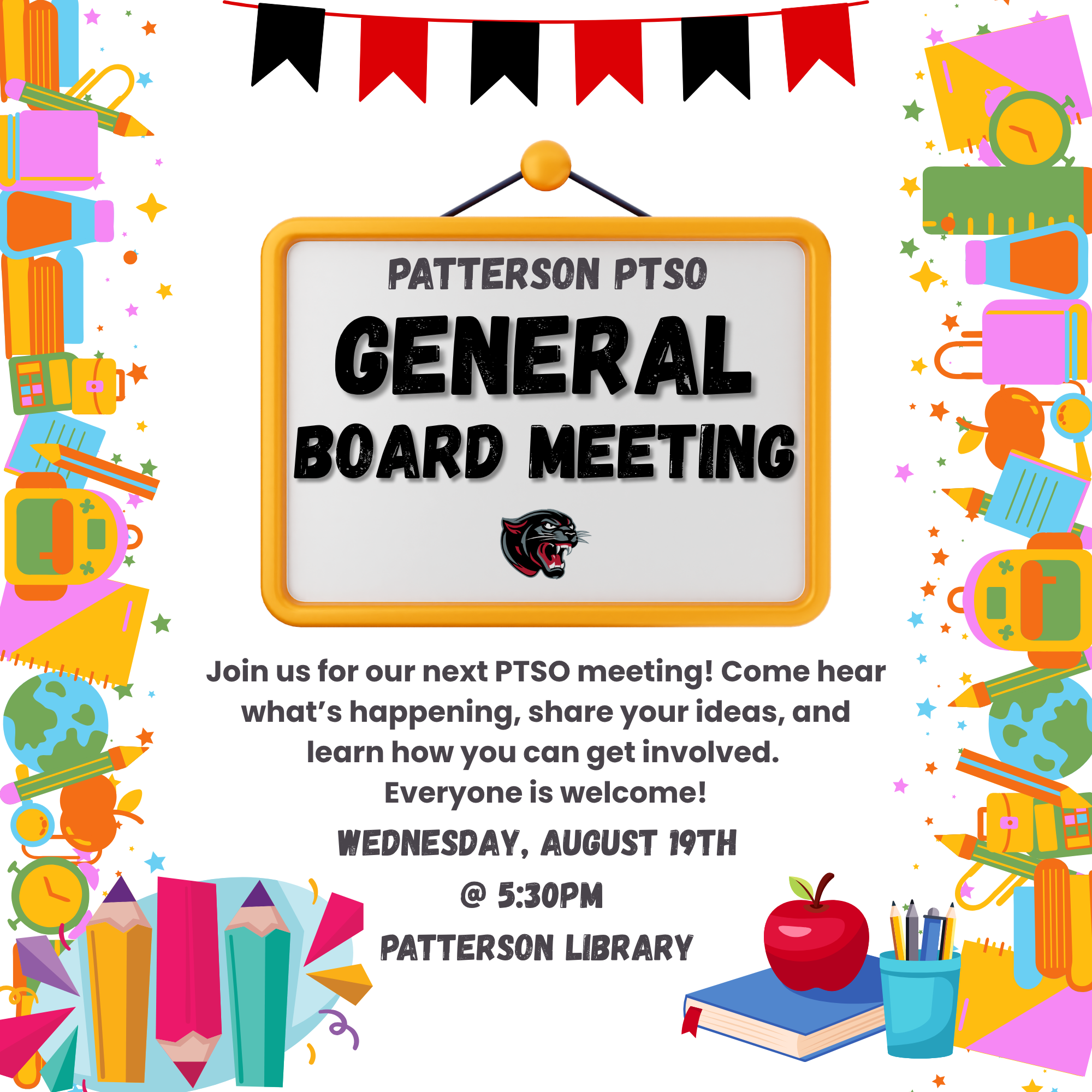 PTSO General Board Meeting