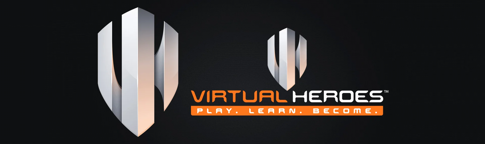 Virtual Heroes Brand Identity Design The Skins Factory was brought in to re-conceptualize the Virtual Heroes brand. Based on Virtual Heroes clientele, the United States military, our team decided early on that the identity must portray a sense of strength, while still conveying the fact that Virtual Heroes deals with virtual reality environments. The end-result is an identity that symbolizes strength through design and the feeling of virtual reality through shape & form, while a V and an H fuse to form the shield symbol. “During the creation & growth of Virtual Heroes Inc., we funded & provided detailed creative briefs to several brand designers who came highly recommended. The results we received however, did not hit the “wow” factor we were seeking. When we were exhausted in this process & about to settle, we discovered The Skins Factory.” - Jerry Heneghan, CEO of Virtual Heroes, Inc.